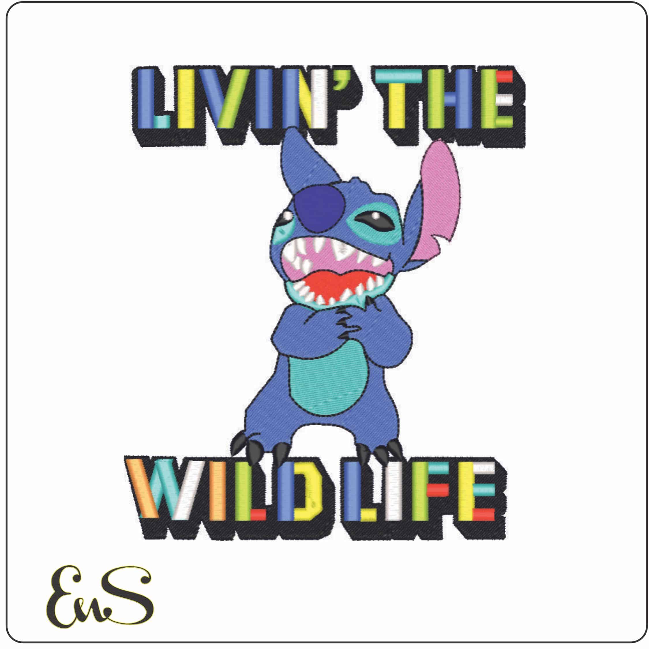 wild life-Elegant embroidery design file - instant download