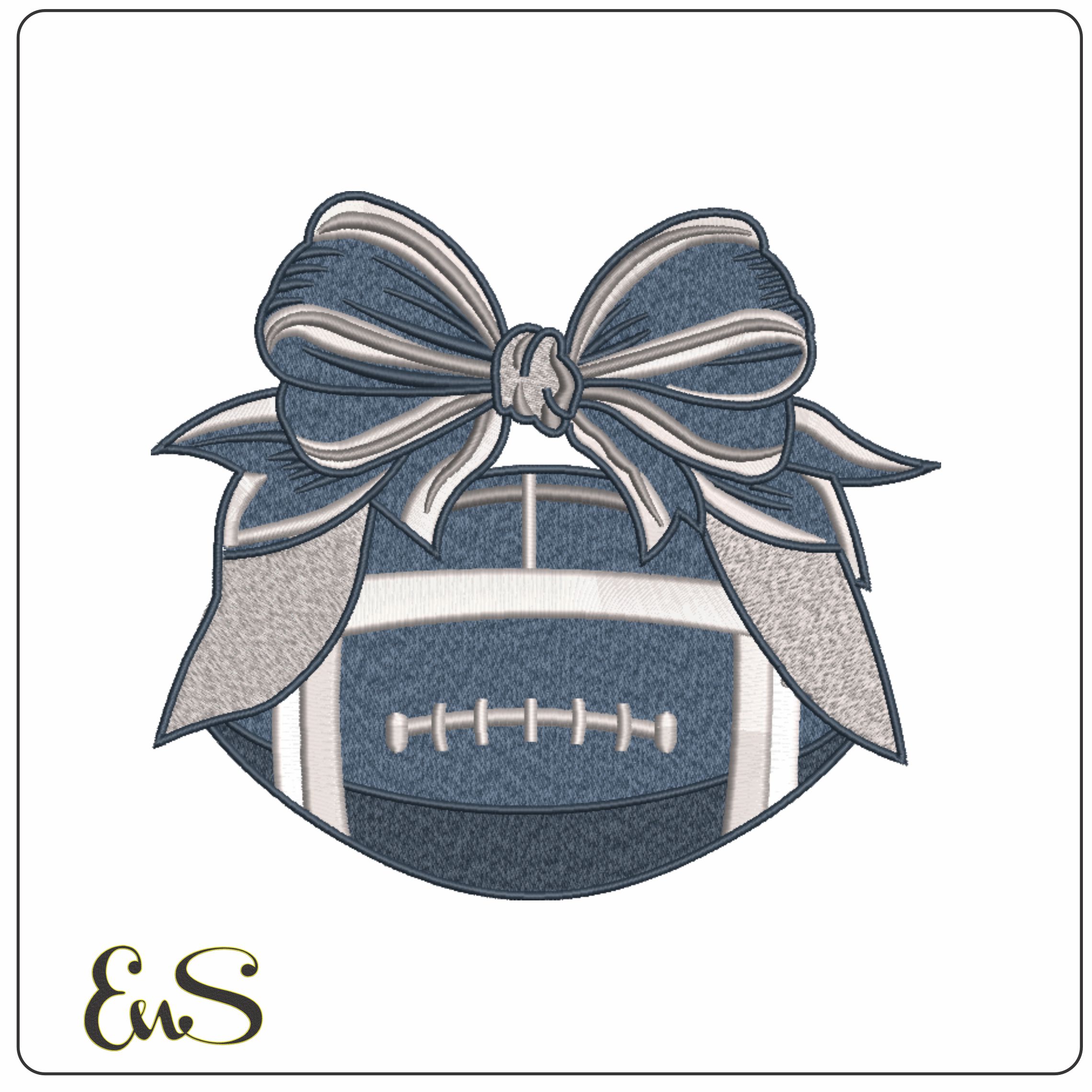 Christmas Football Eagle-Elegant embroidery design file - instant download