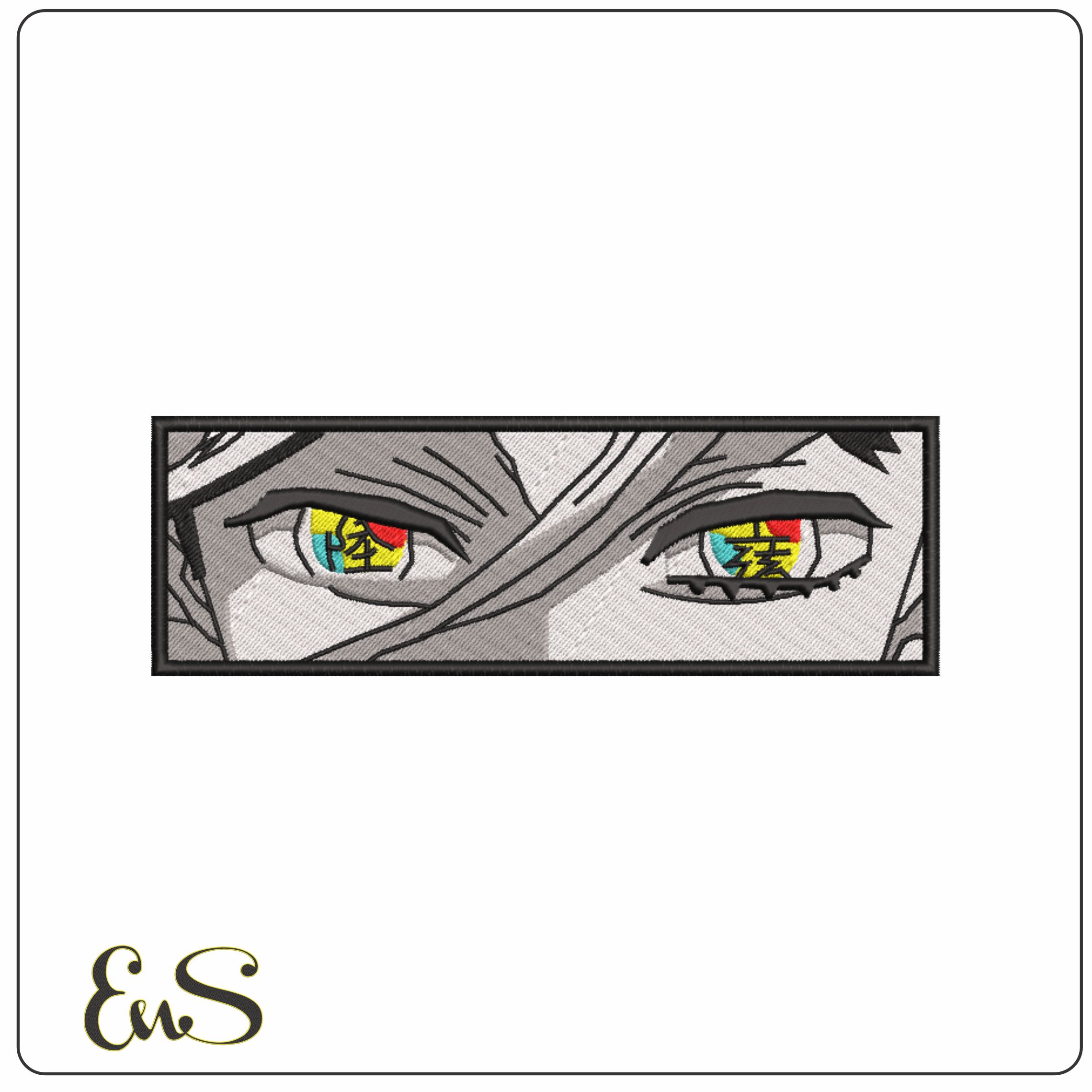 Douma Eyes - Demon Slayer - Anime-Elegant embroidery design file - instant download