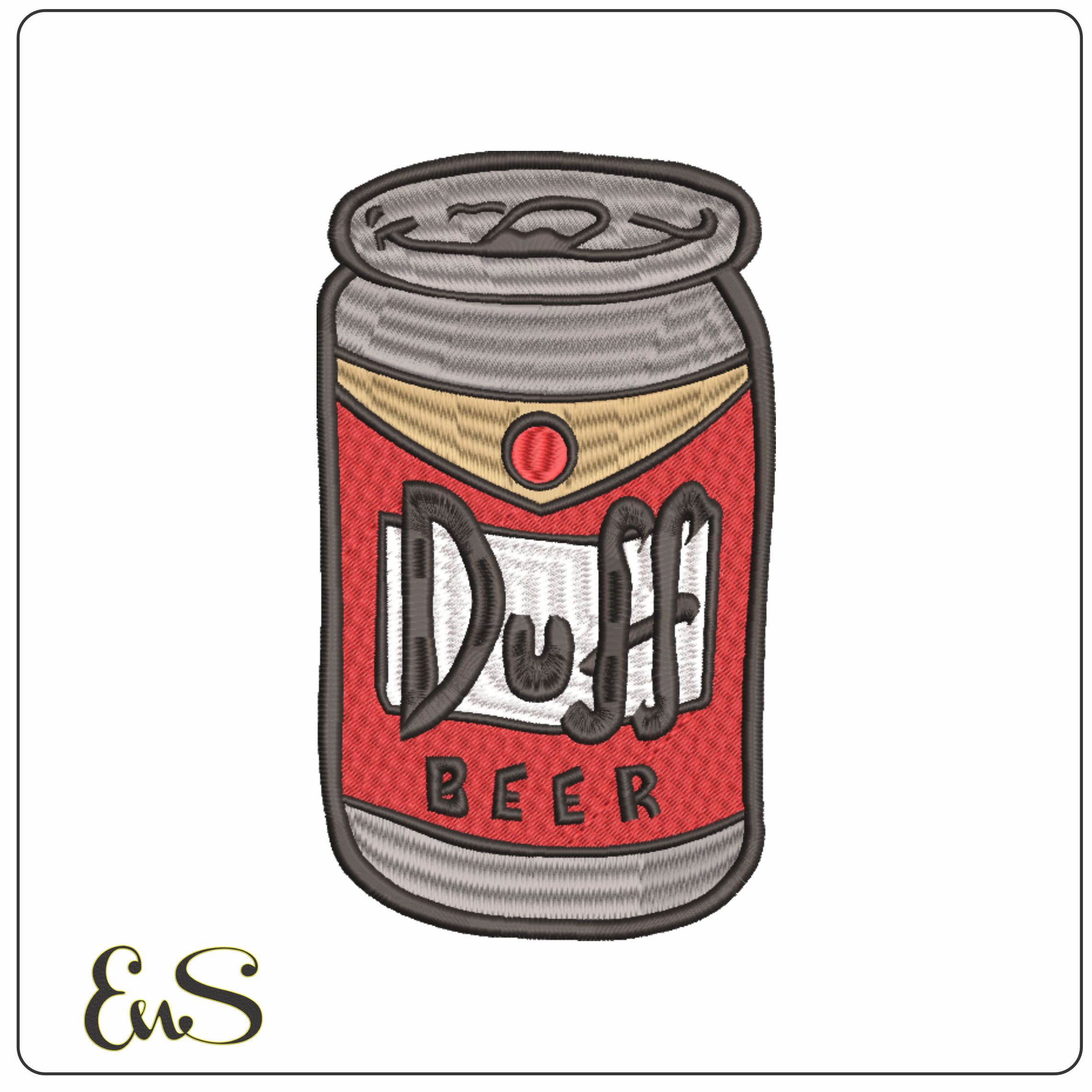 Duff Beer-Elegant embroidery design file - instant download