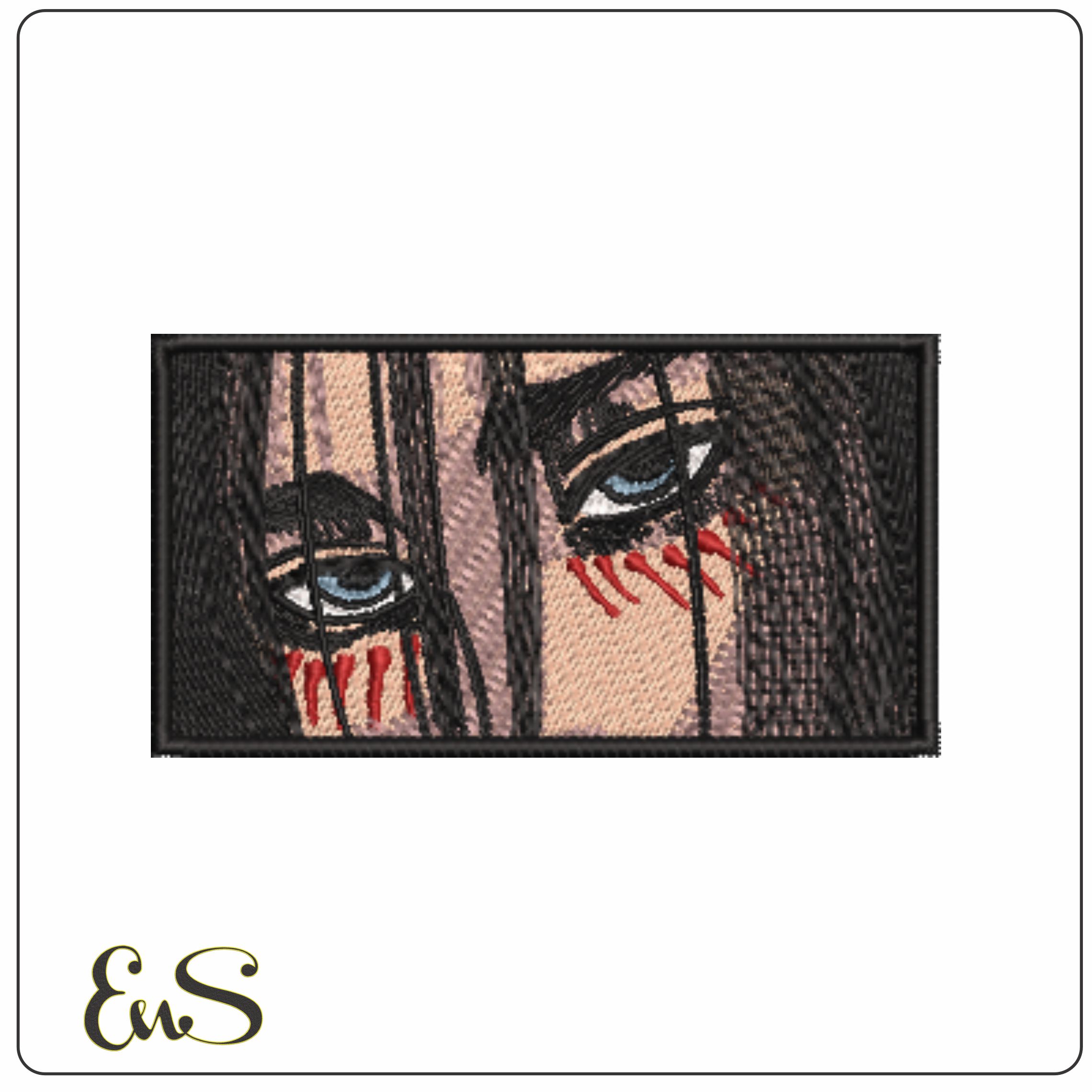 Eren Yeager Eyes - Attack on Titan - Anime-Elegant embroidery design file - instant download