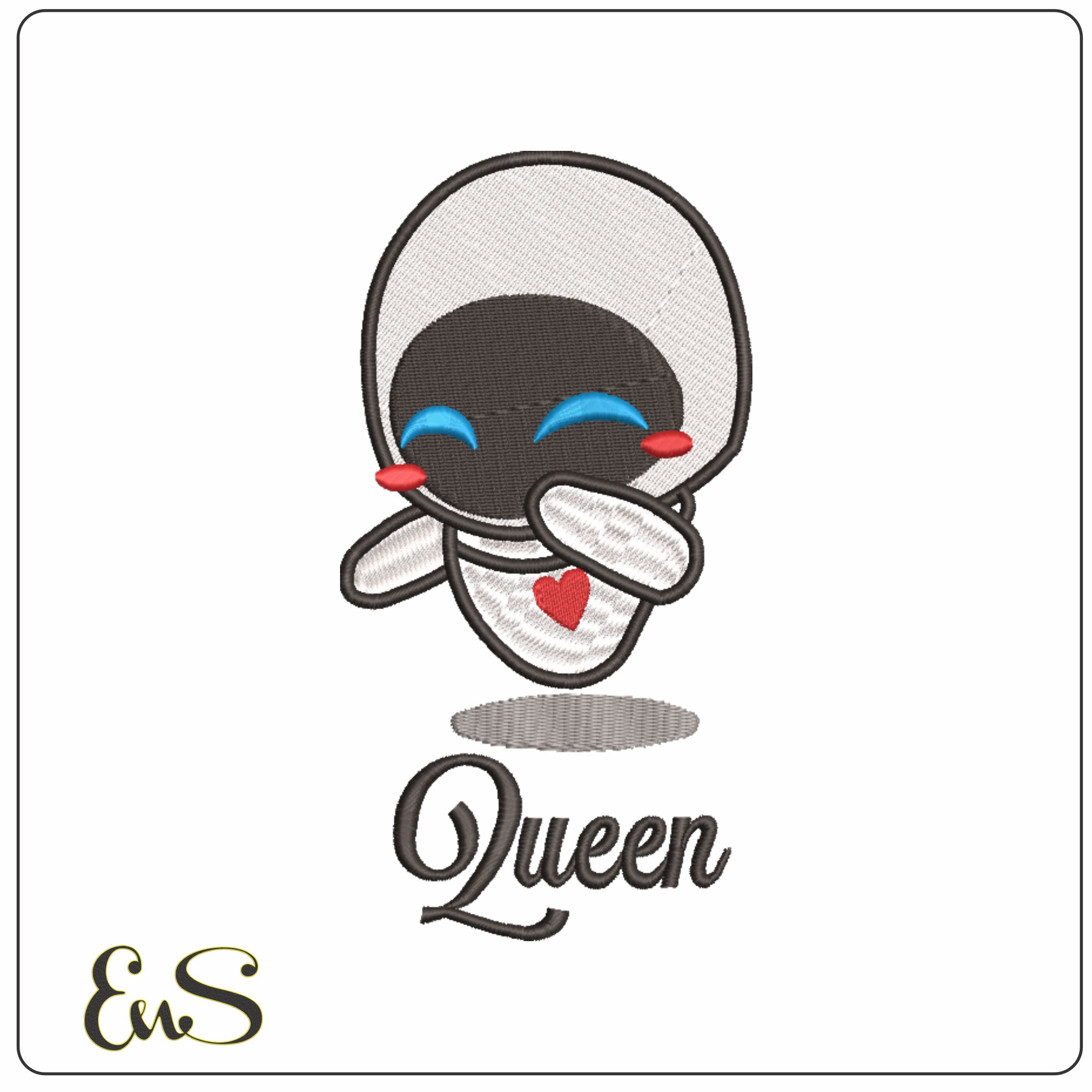Eva Queen - Wall E - Cartoon-Elegant embroidery design file - instant download