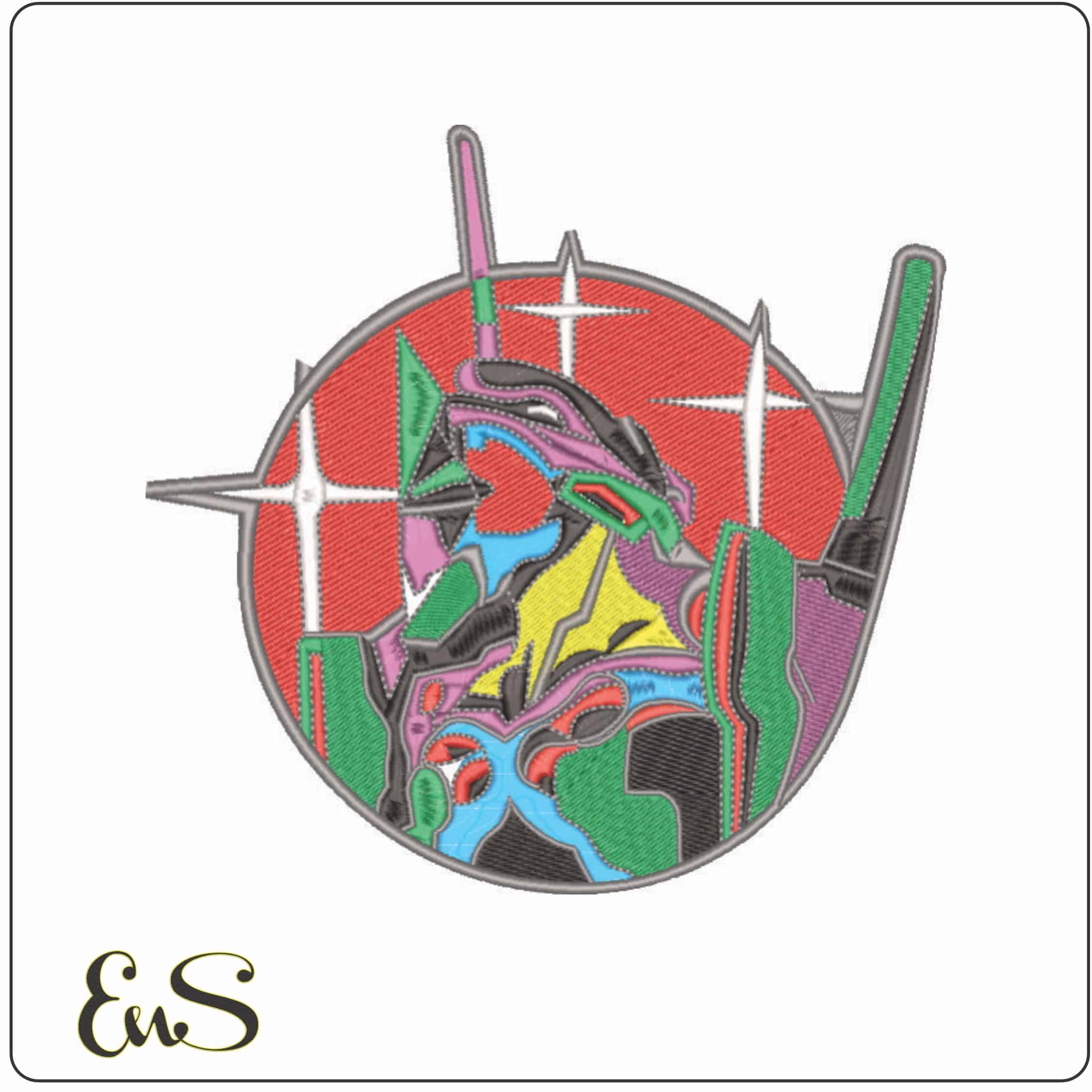 Evangelion - Anime-Elegant embroidery design file - instant download