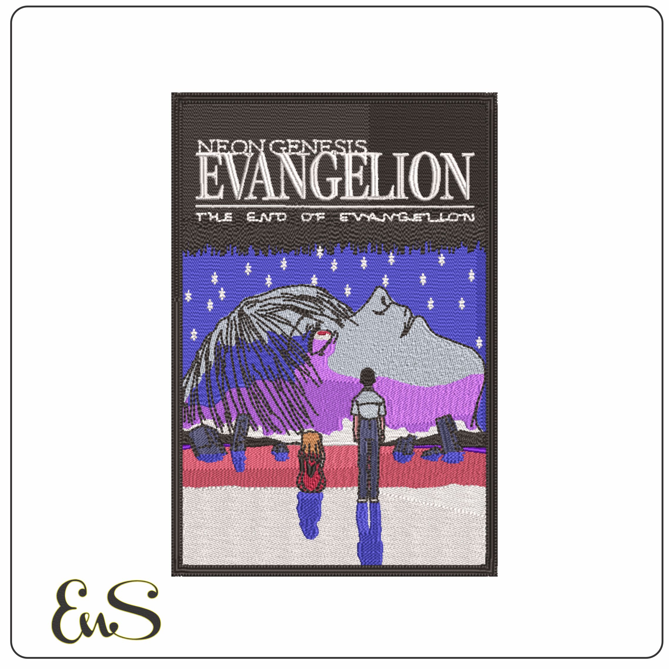 Evangelion - Neon Genesis - Anime-Elegant embroidery design file - instant download