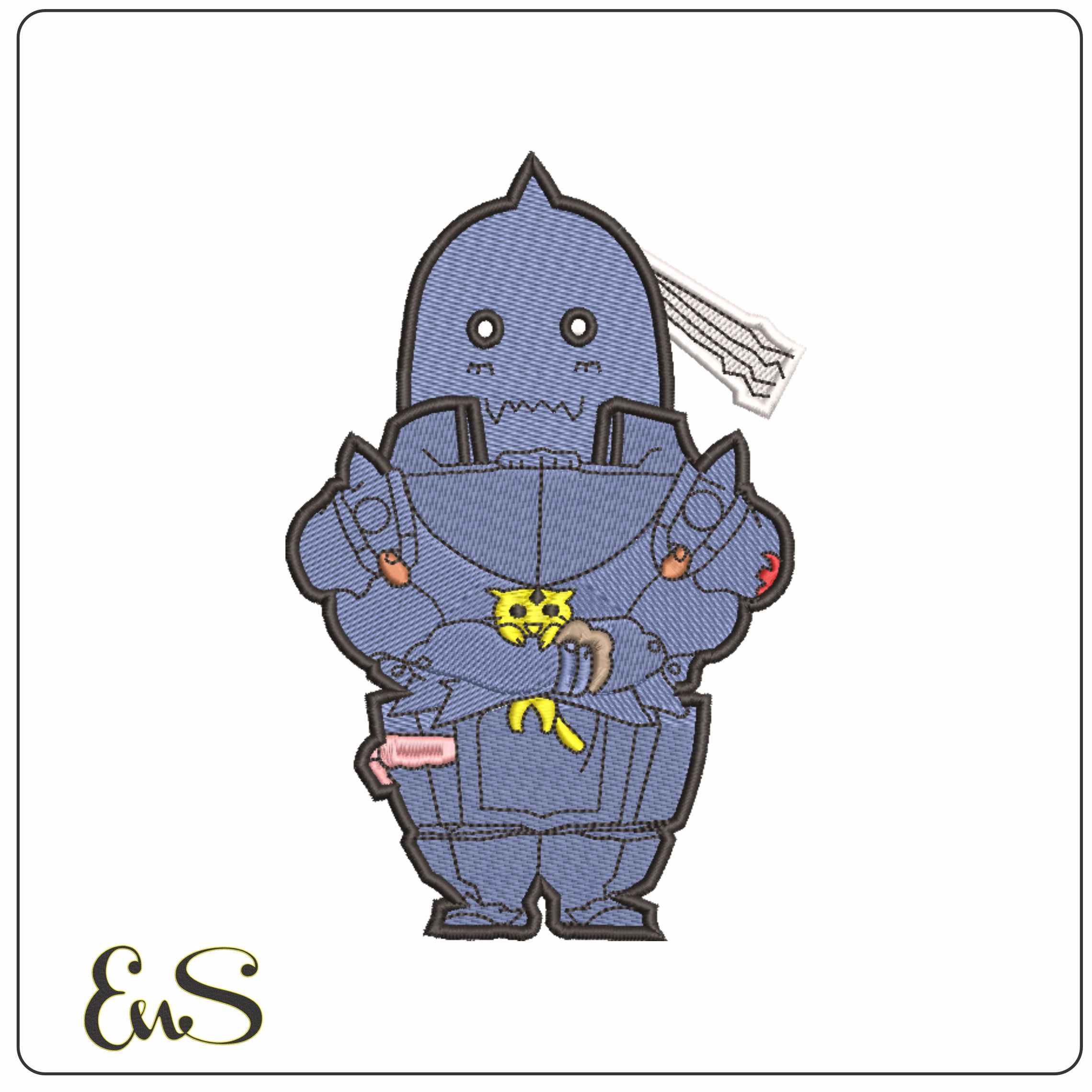 Full Metal Alchemist - Anime-Elegant embroidery design file - instant download