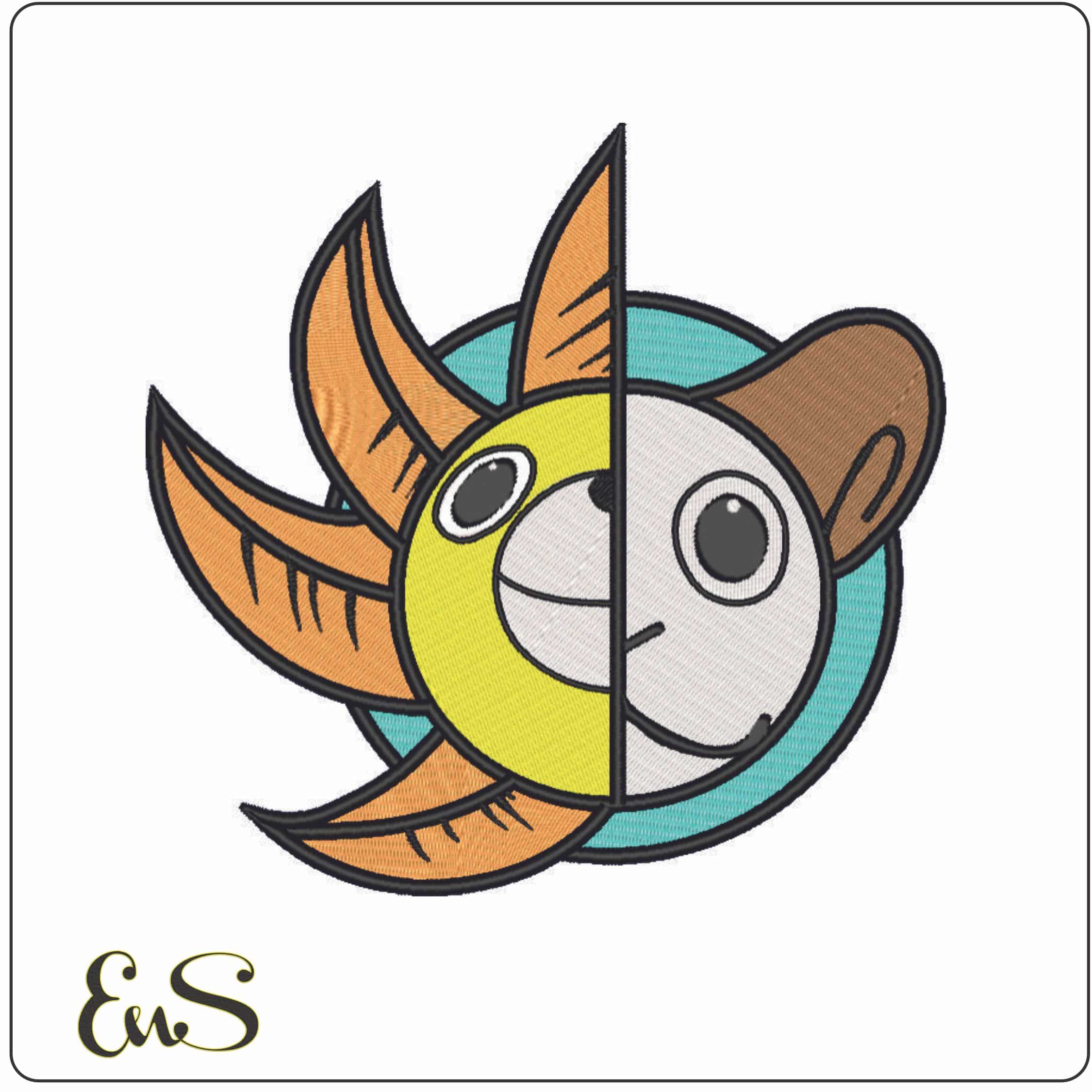 Going Merry and Thousand Sunny - One Piece - Anime-Elegant embroidery design file - instant download