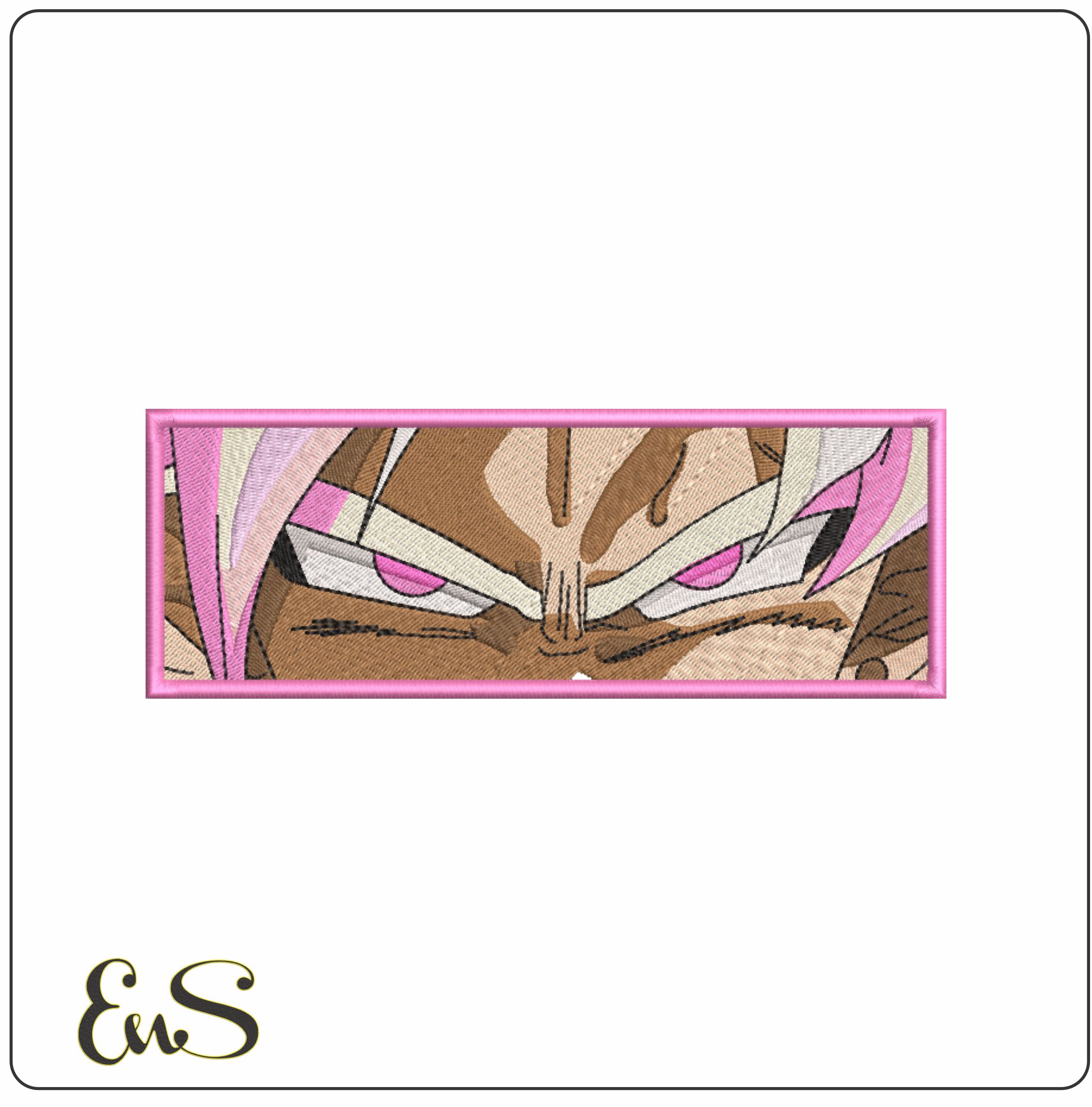 Goku Rose Eyes - Dragon Ball - Anime-Elegant embroidery design file - instant download