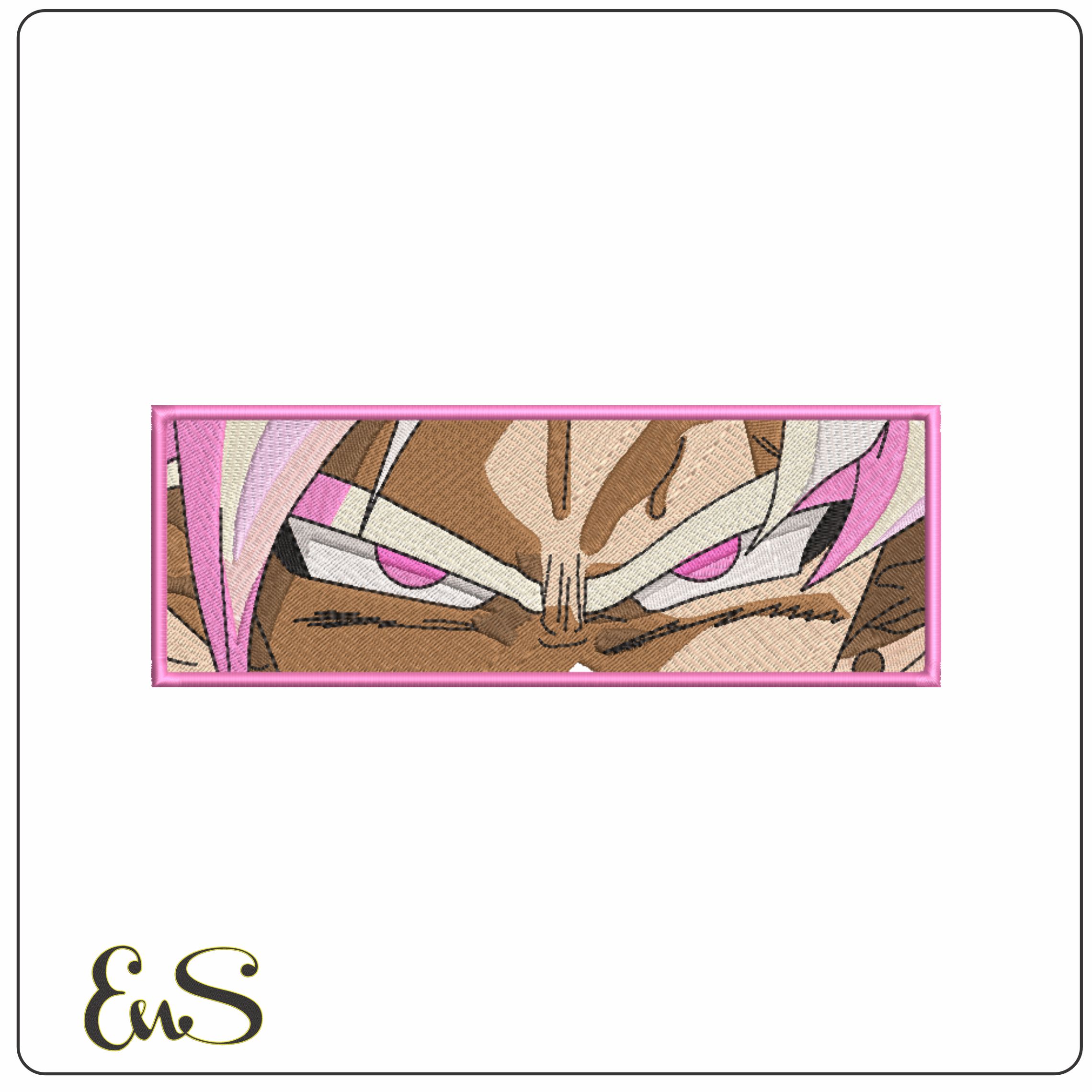 Goku Rose Eyes - Dragon Ball - Anime-Elegant embroidery design file - instant download