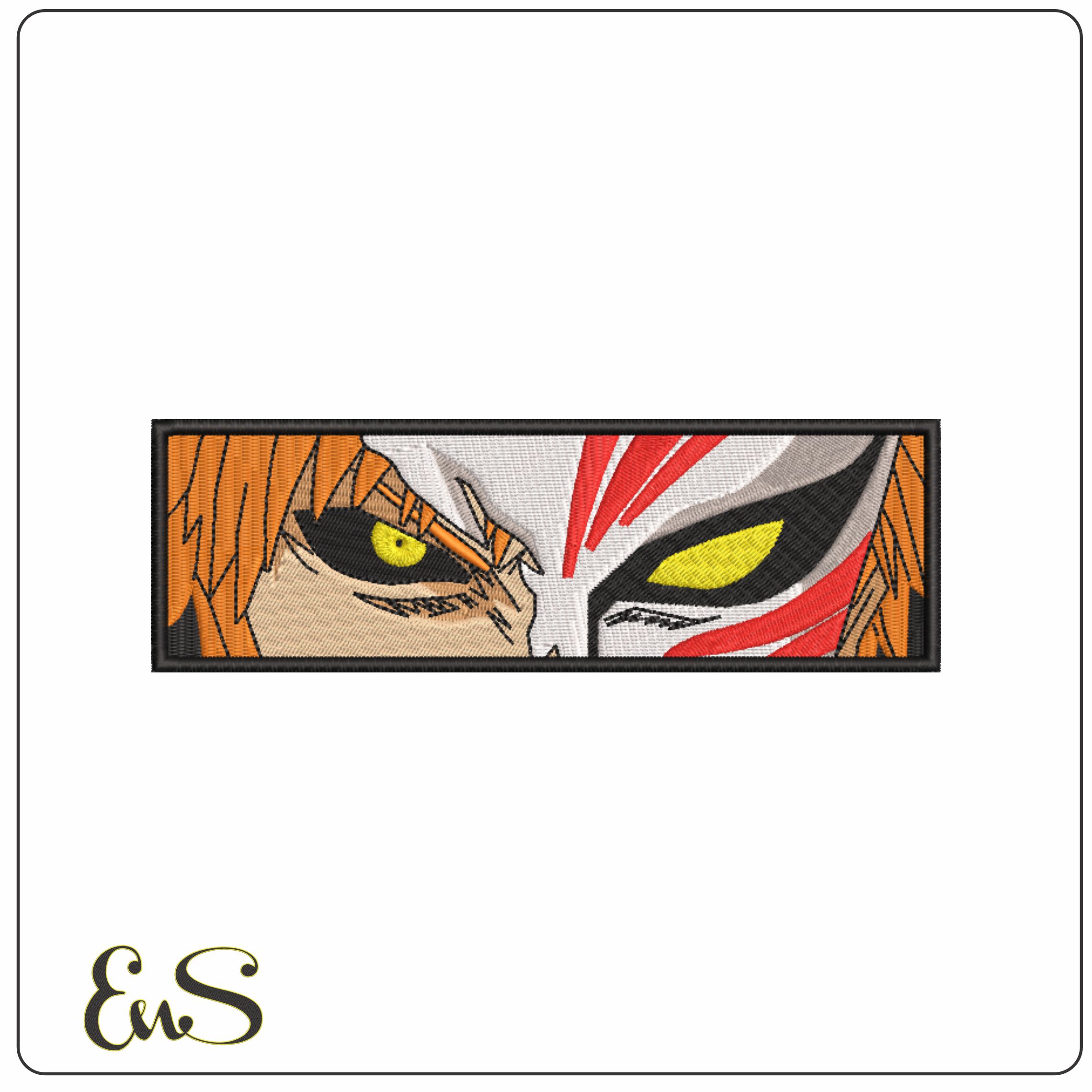 Ichigo Eyes - Anime-Elegant embroidery design file - instant download