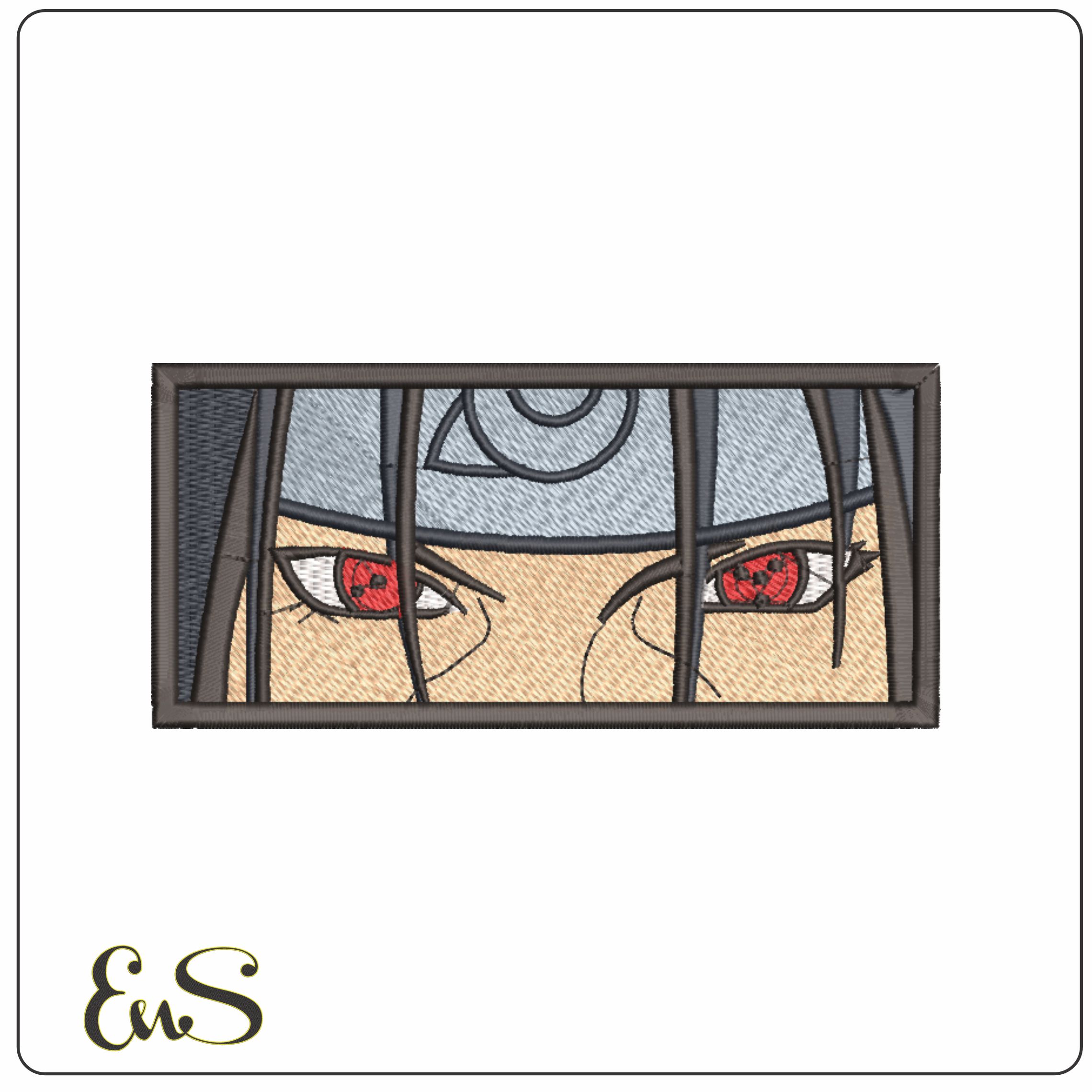Itachi Eyes - Anime-Elegant embroidery design file - instant download