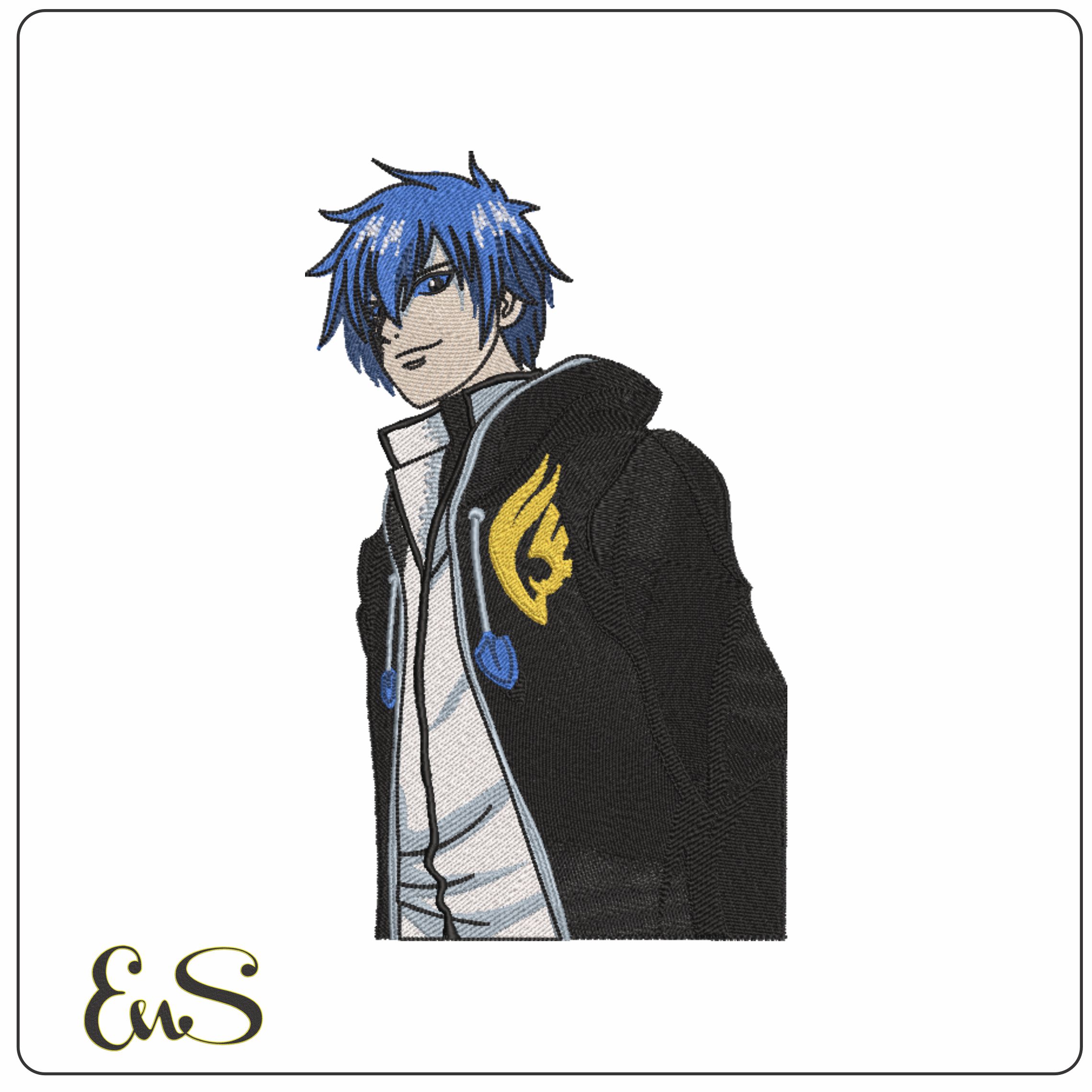 Jellal Fernandes - Fairy Tail - Anime-Elegant embroidery design file - instant download