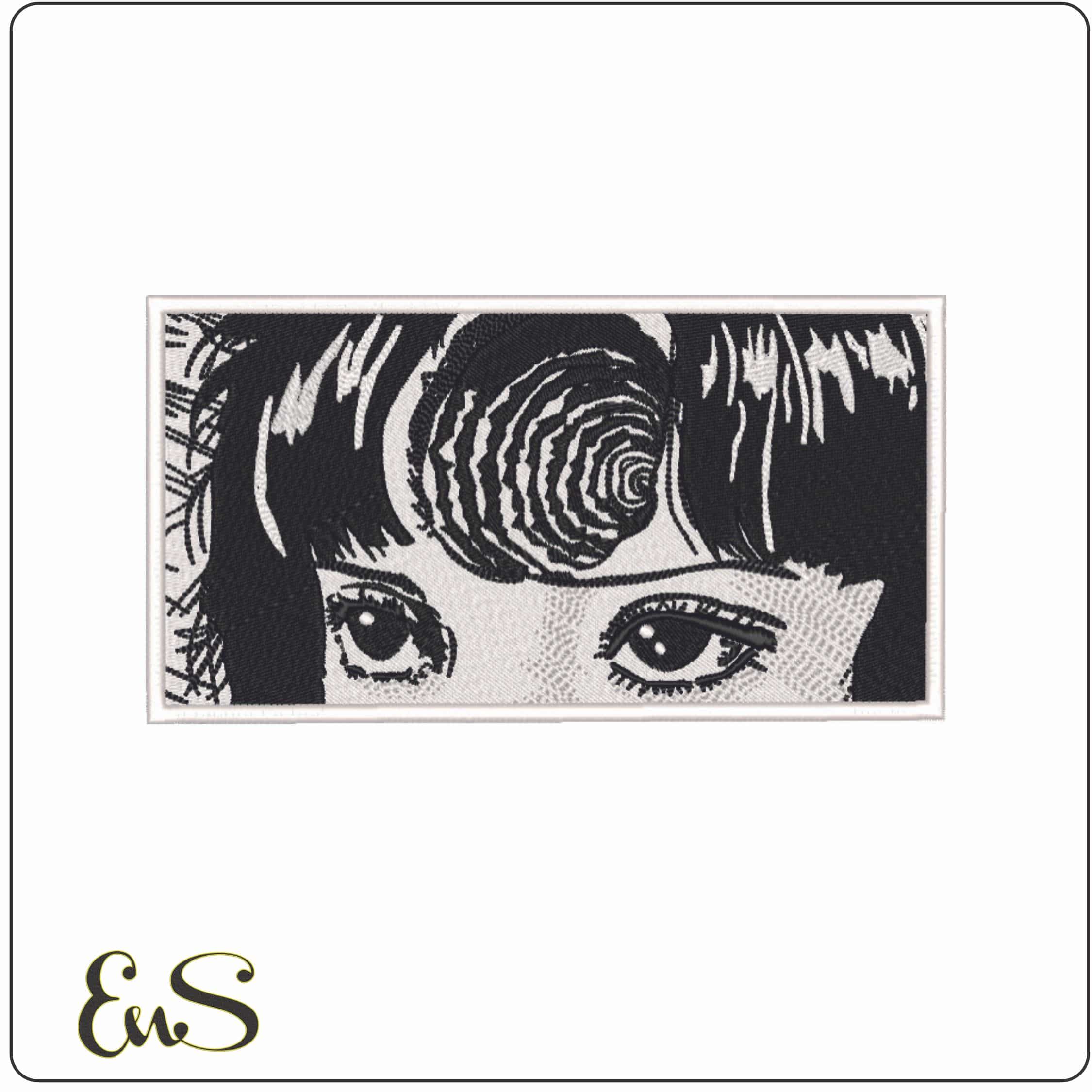 Junji Ito - Uzumaki - Anime-Elegant embroidery design file - instant download