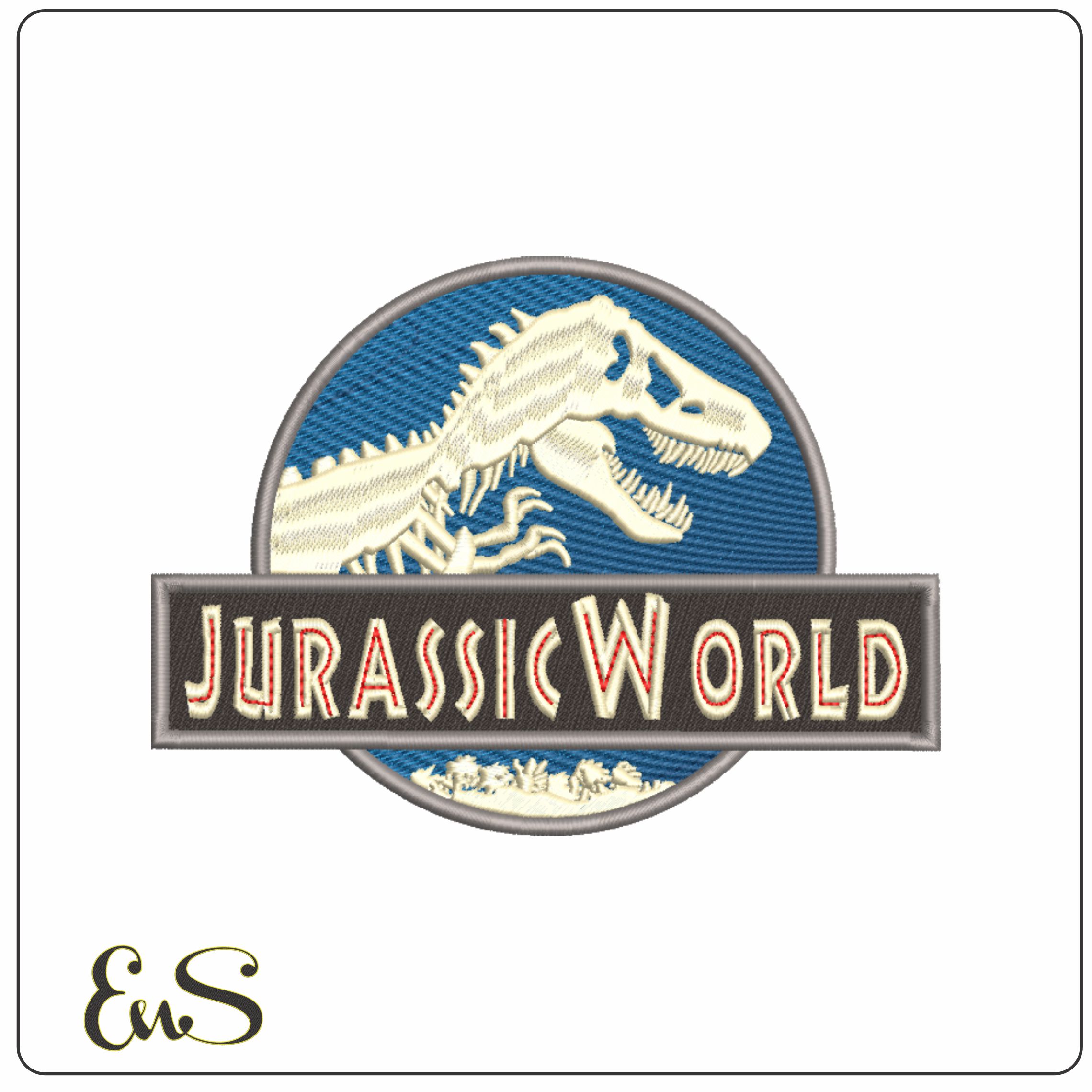 Jurasic World-Elegant embroidery design file - instant download