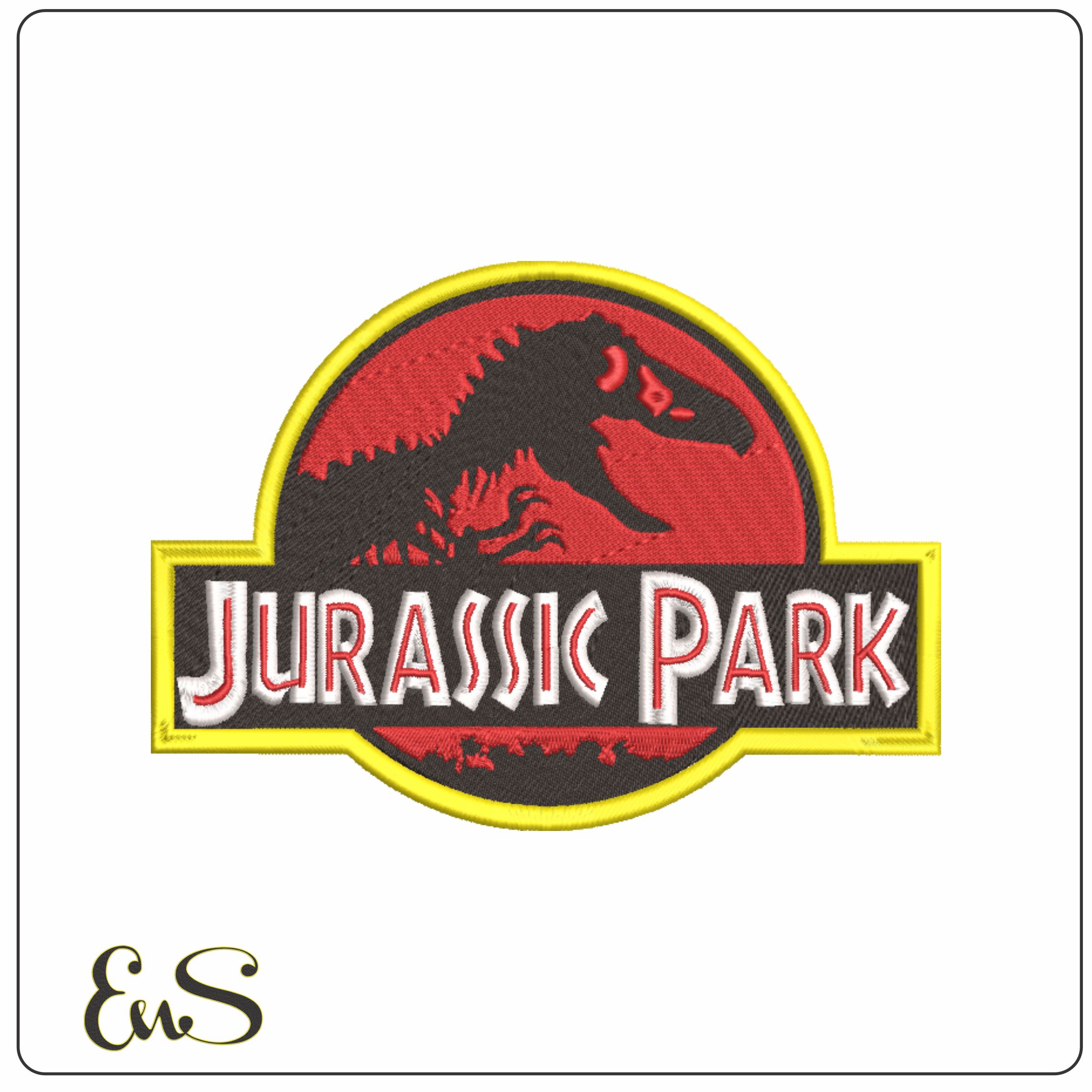 Jurassic Park-Elegant embroidery design file - instant download