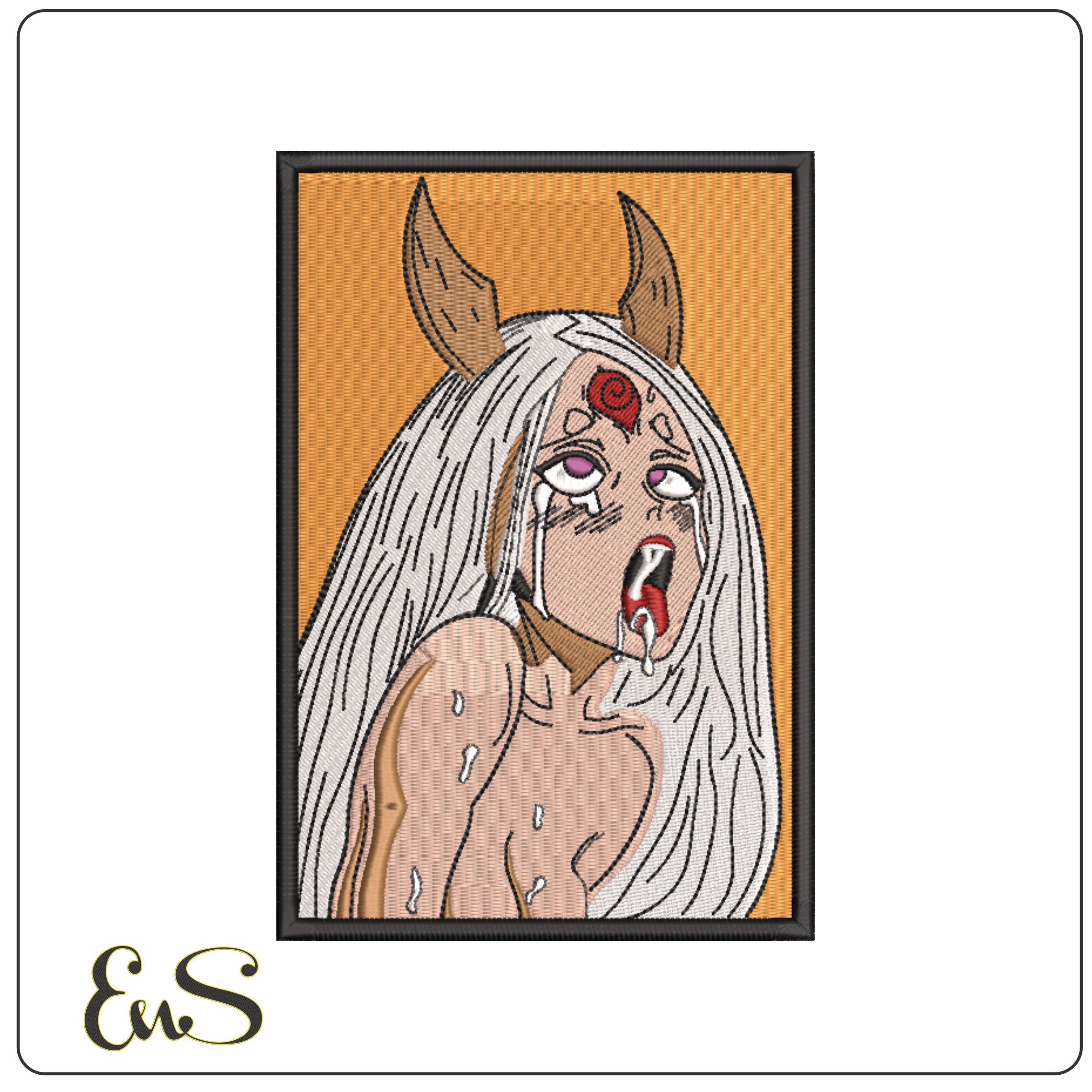 Kaguya Otsutsuki Robbit Goddess - Naruto - Anime-Elegant embroidery design file - instant download