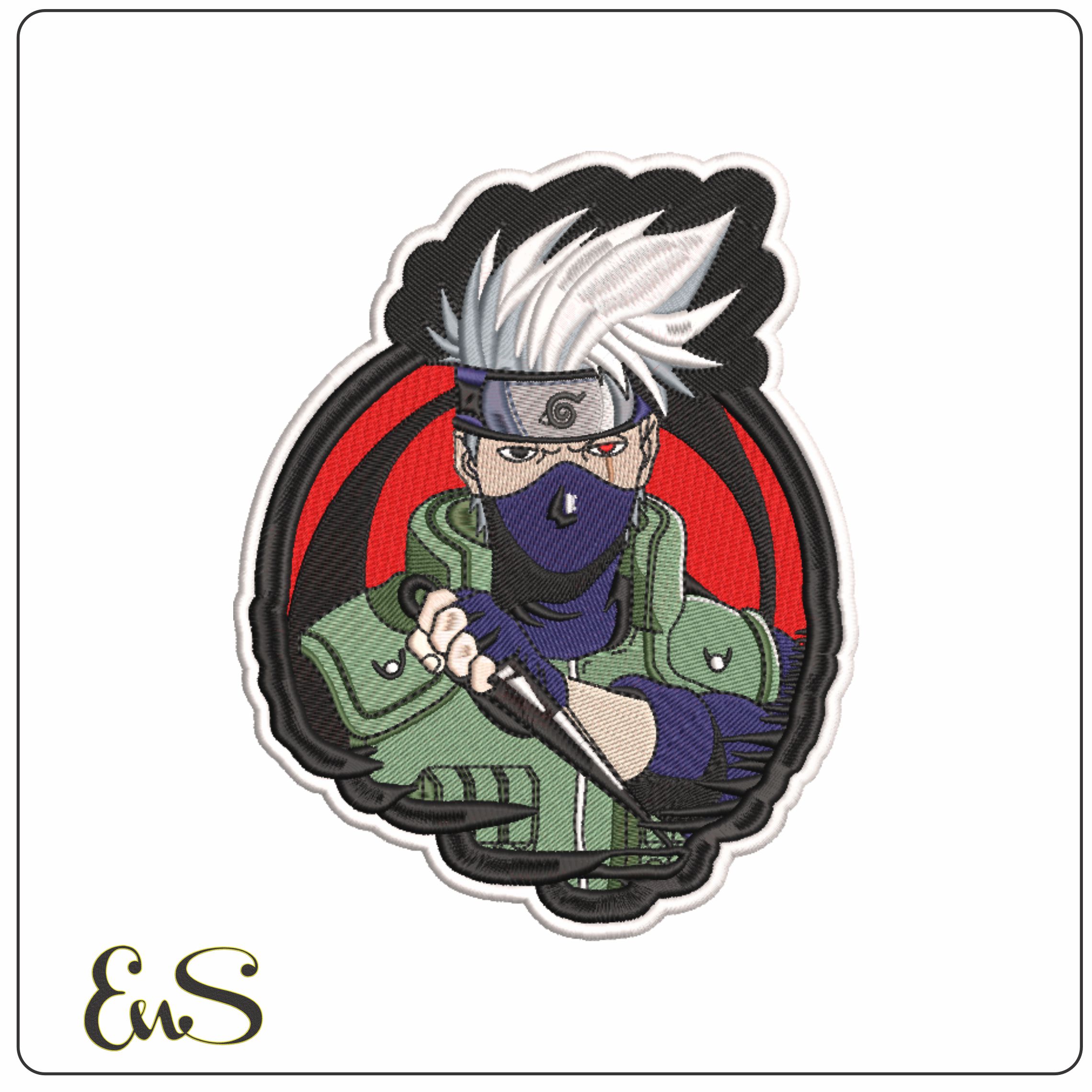 Kakashi Hateke - Naruto Series - Anime-Elegant embroidery design file - instant download