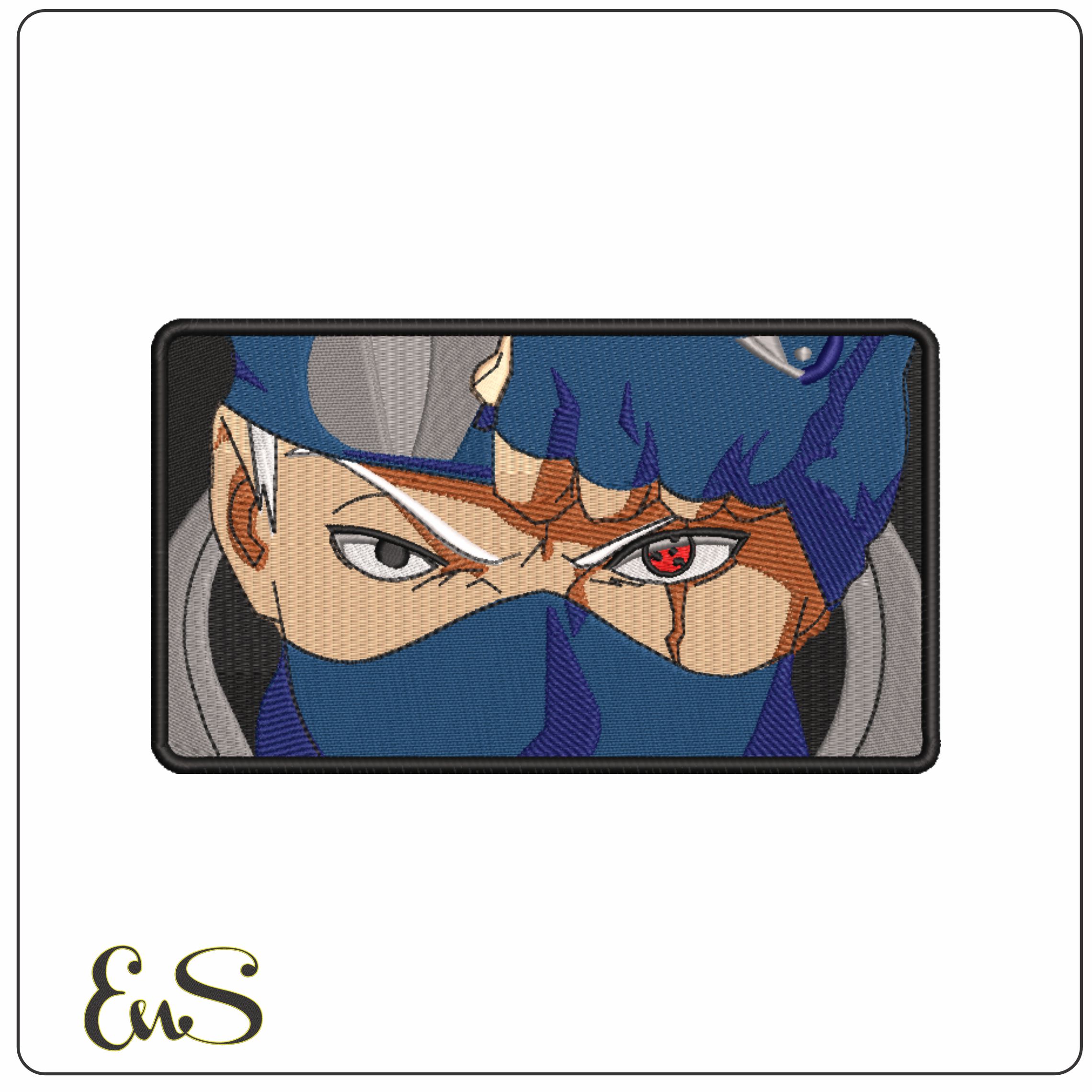 Kakashi Hateke Head pull off mask - Naruto - Anime-Elegant embroidery design file - instant download