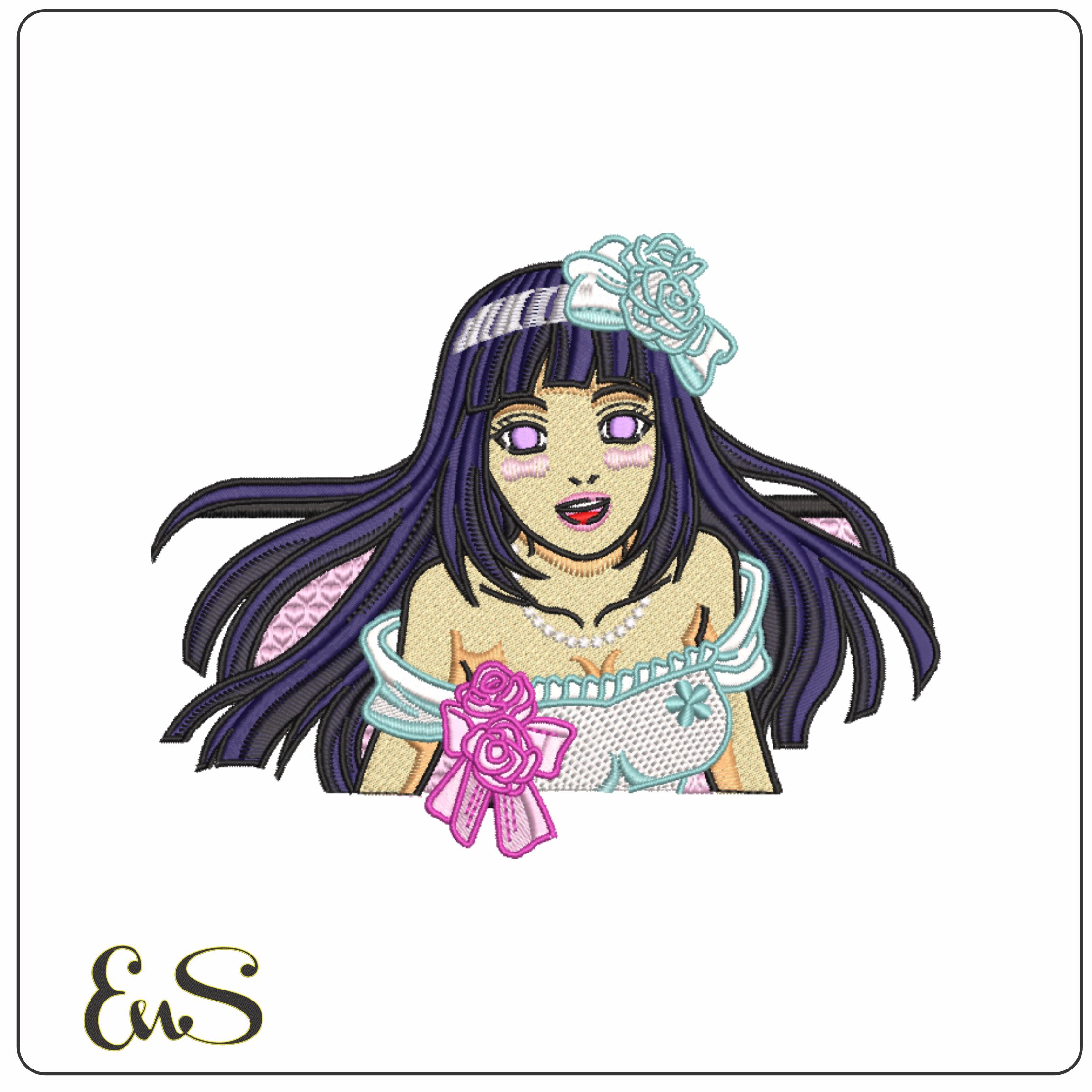 Kakashi Hateke Torso - Hinata - Anime-Elegant embroidery design file - instant download