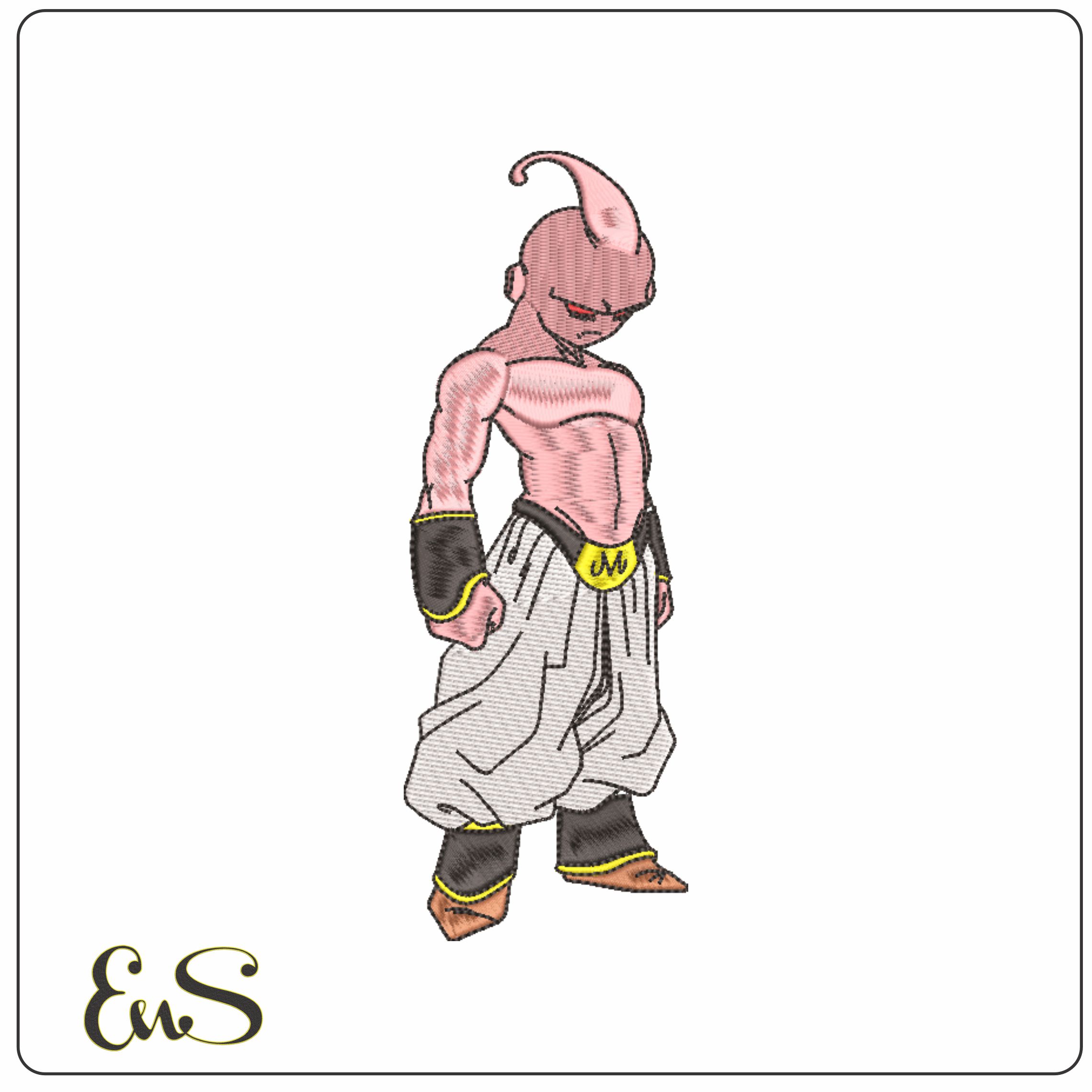 Kid Buu - Dragon Ball - Anime-Elegant embroidery design file - instant download