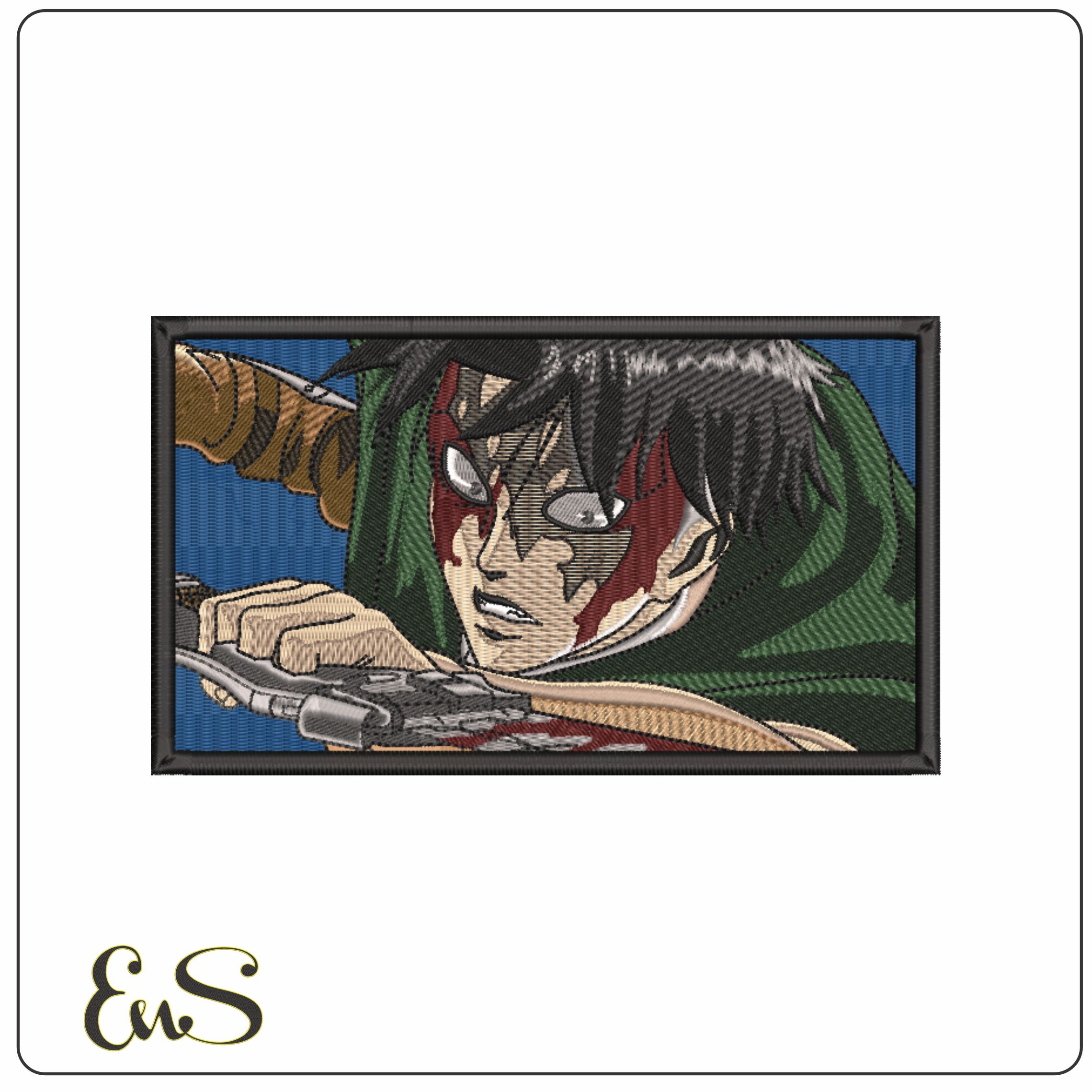 Levi Ackerman - Attack on Titan - Anime-Elegant embroidery design file - instant download