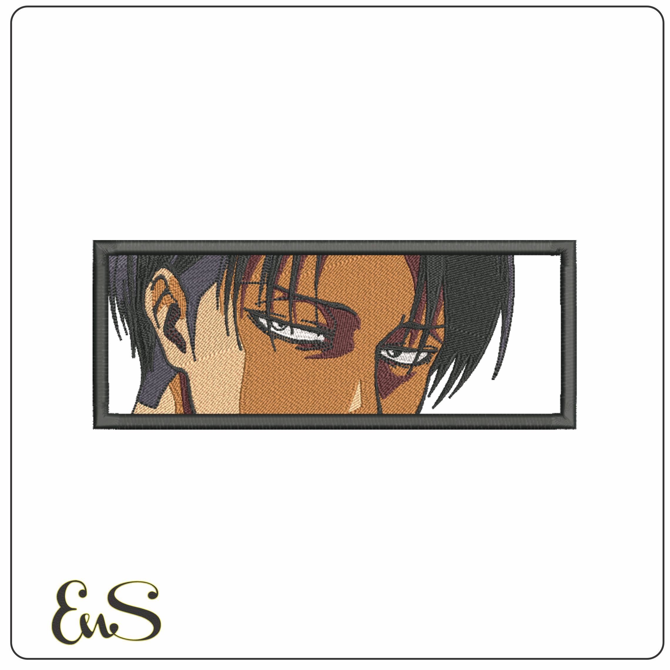 Levi Mirada - Attack on Titan - Anime-Elegant embroidery design file - instant download