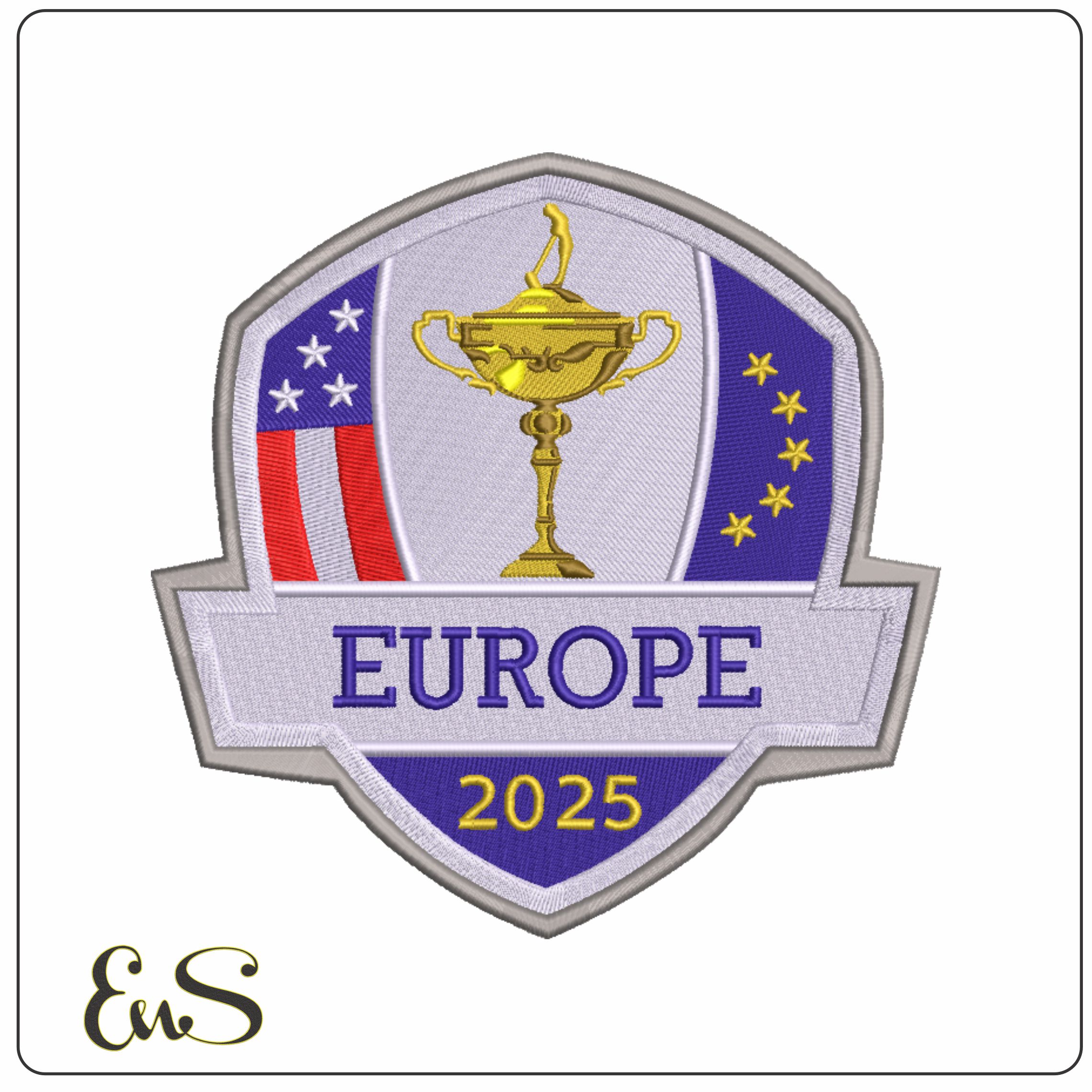 Ryder Cup 2025 - Europe embroidery design - Bethpage Black September embroidery machine pattern embroidery file