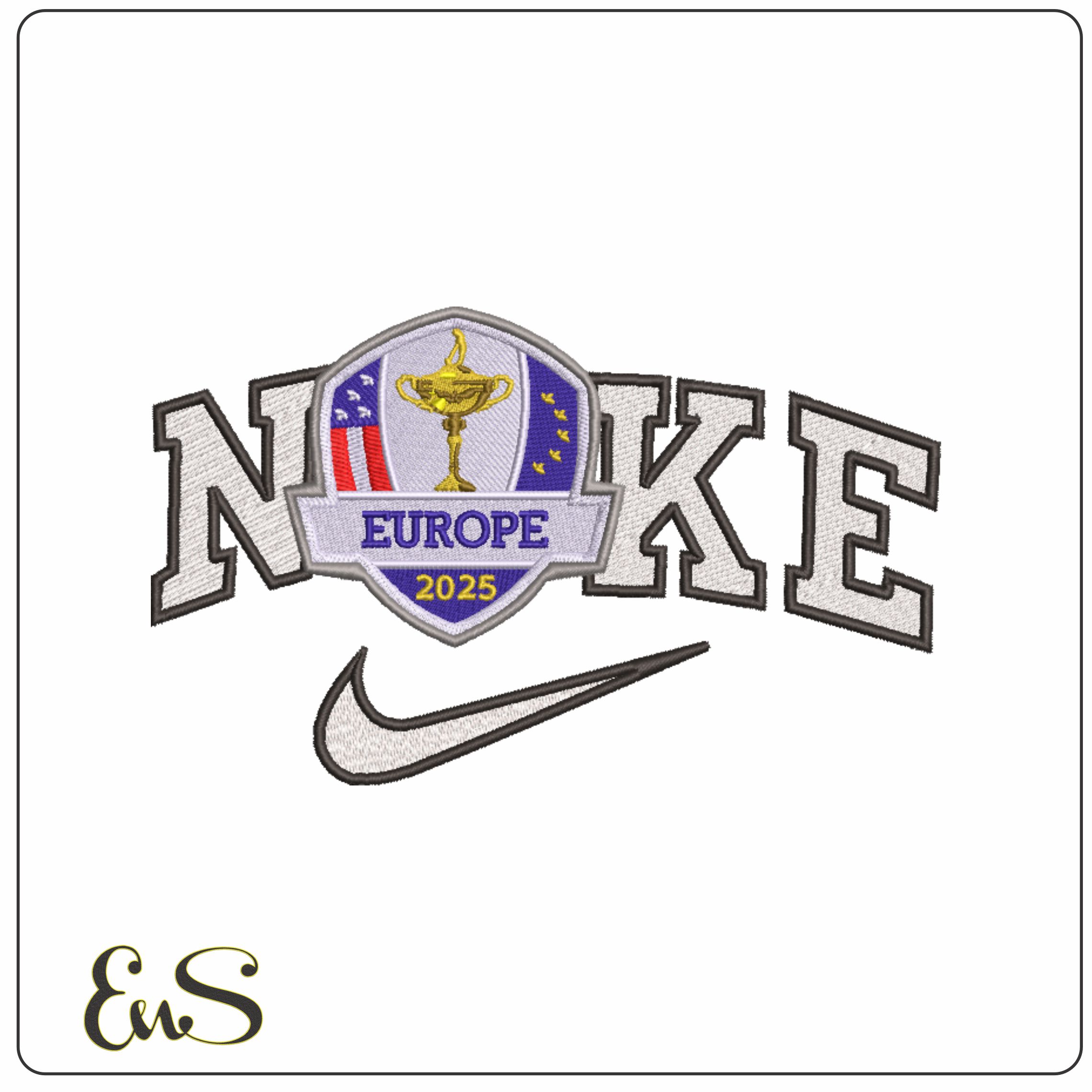 Nike Ryder Cup 2025 - Europe embroidery design - Bethpage Black September embroidery machine pattern embroidery file