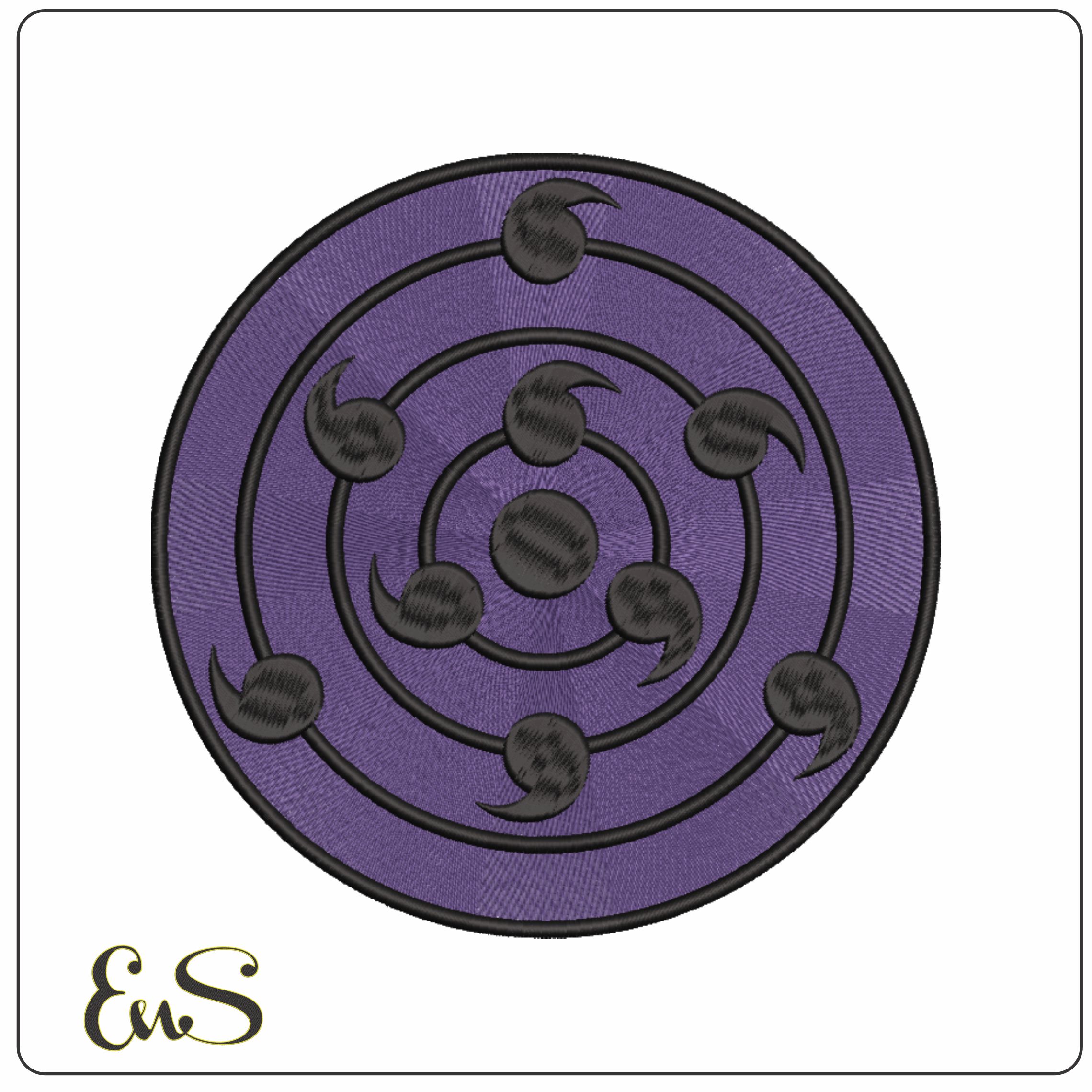 Mangekyo Sharingan Multi Layer - Naruto - Anime-Elegant embroidery design file - instant download