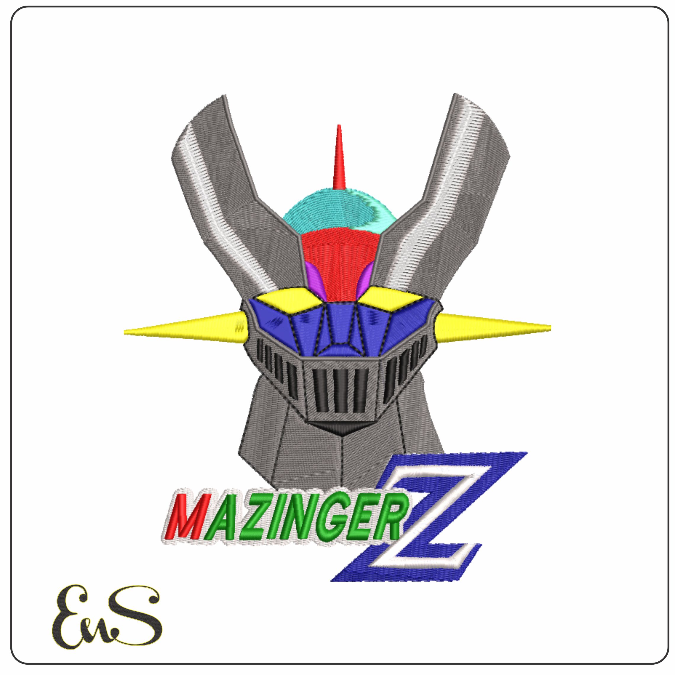 Mazinger Z - Mecha - Anime-Elegant embroidery design file - instant download