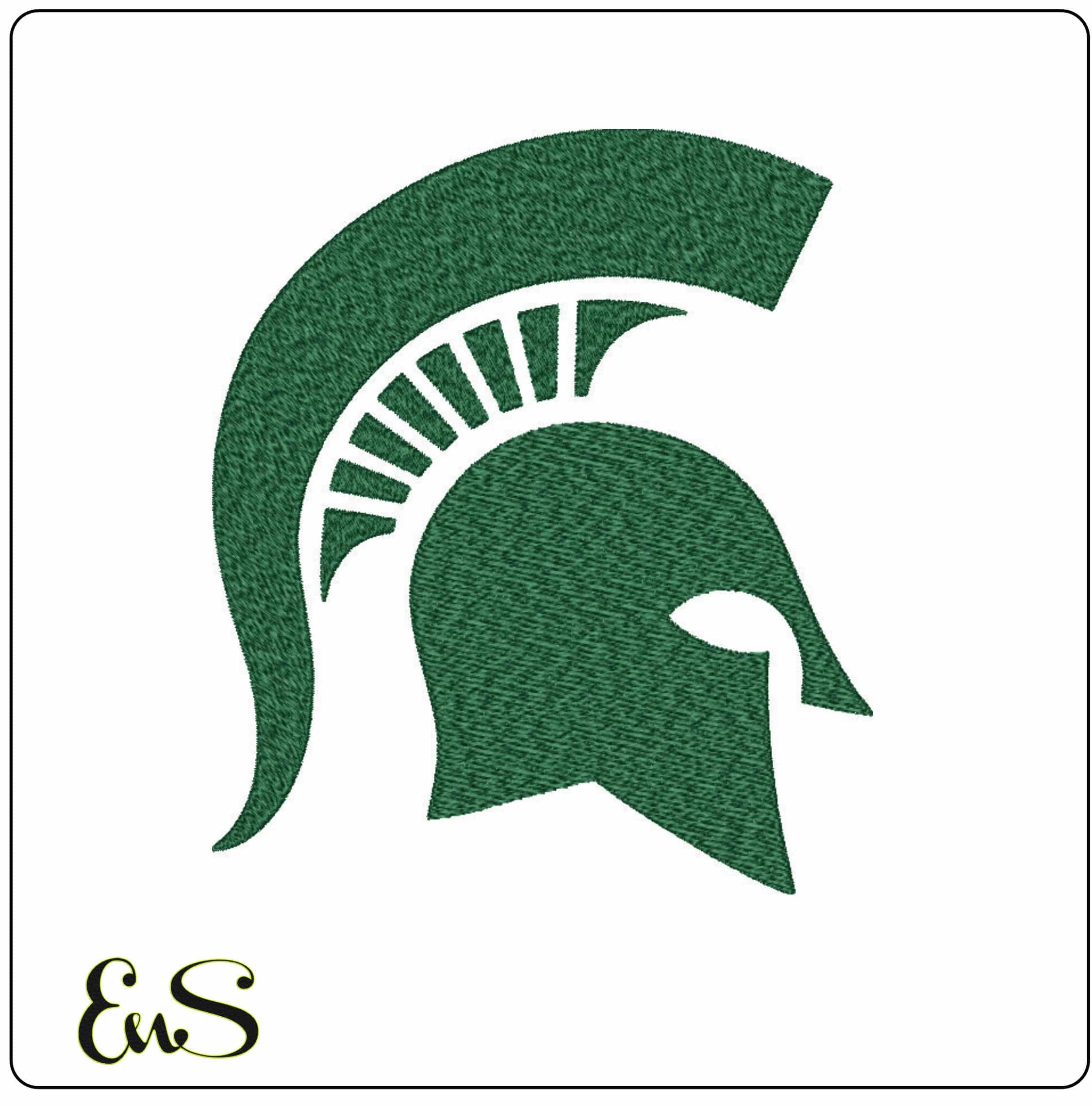 Michigan State Spartans-Elegant embroidery design file - instant download