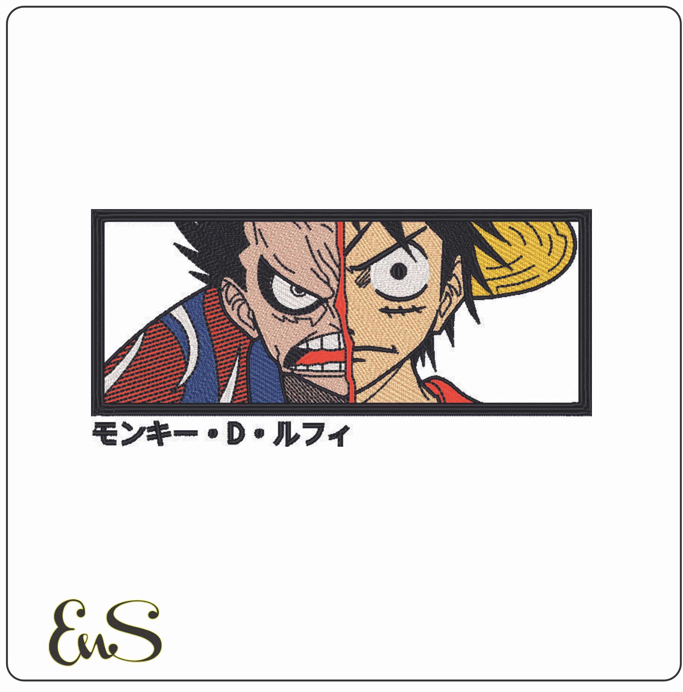 Monkey D Luffy Transformation - One Piece - Anime-Elegant embroidery design file - instant download