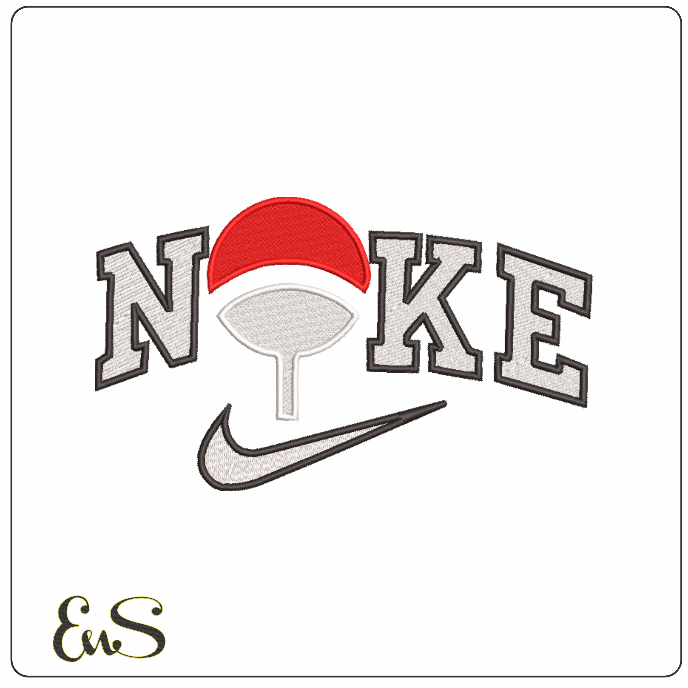 Nike Akatsuki Cloud Symbol - Naruto - Anime-Elegant embroidery design file - instant download
