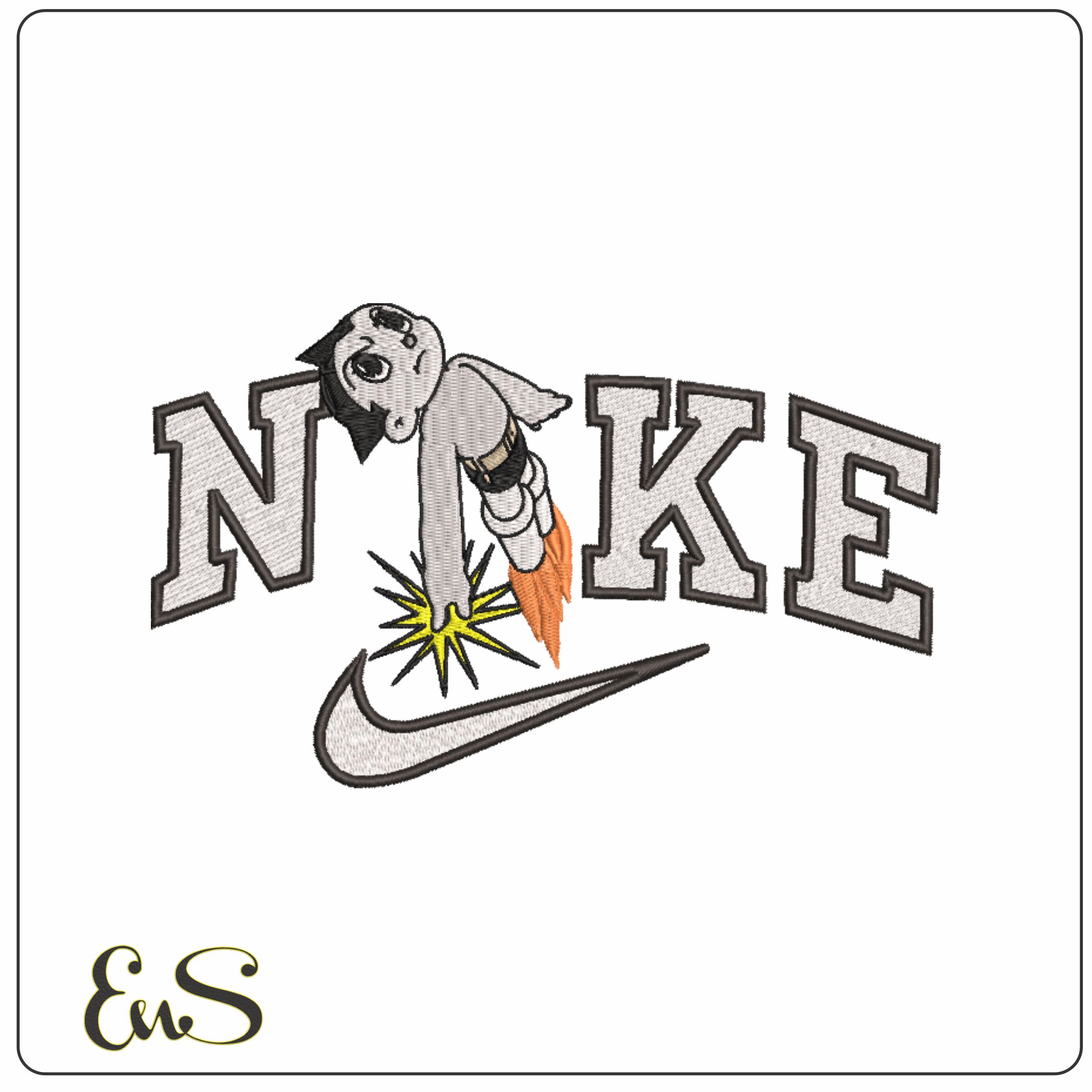 Nike Astro - Astro boy - Anime-Elegant embroidery design file - instant download