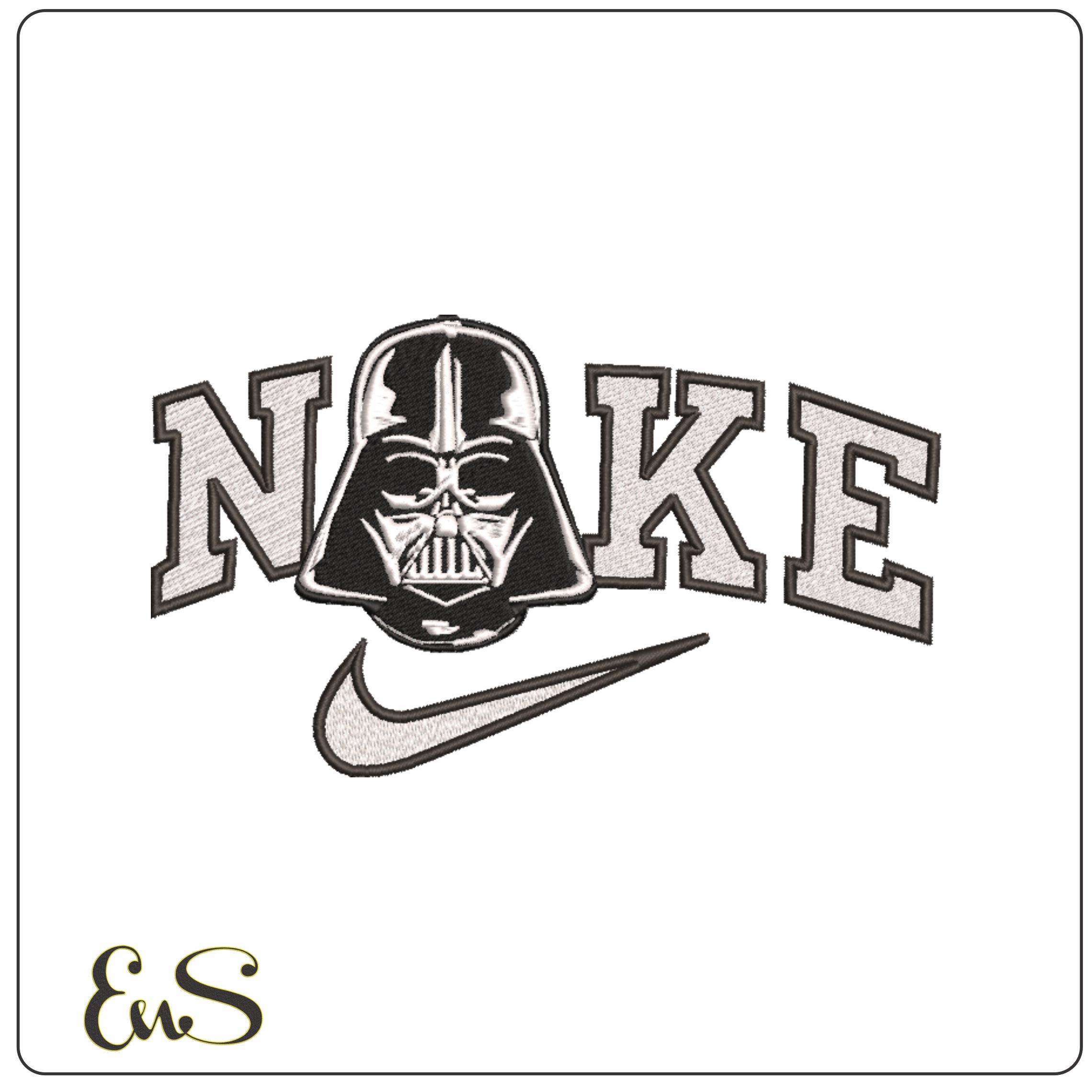 Nike Darth Vaders Mask - Star Wars-Elegant embroidery design file - instant download