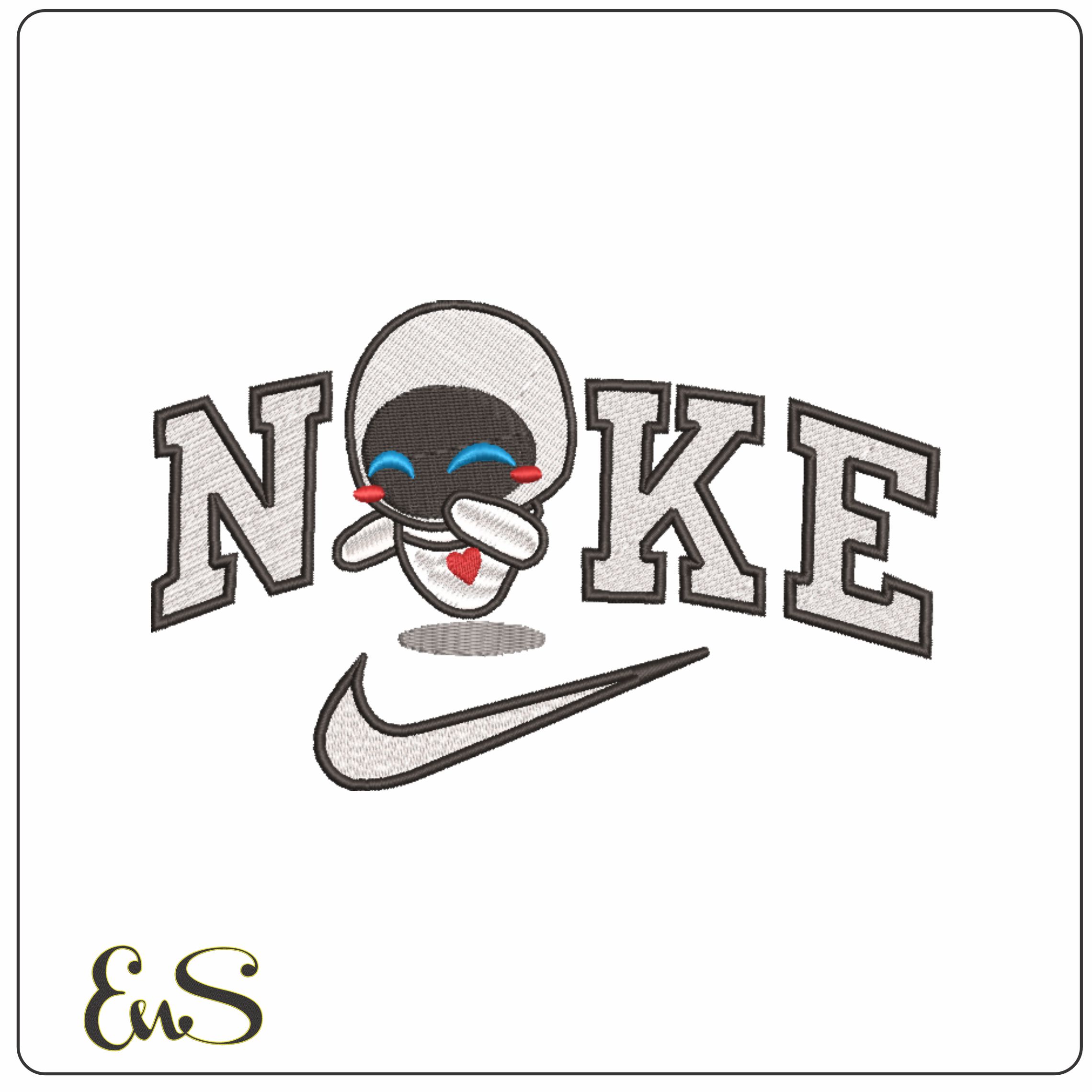 Nike Eva heart - Wall E - Cartoon-Elegant embroidery design file - instant download