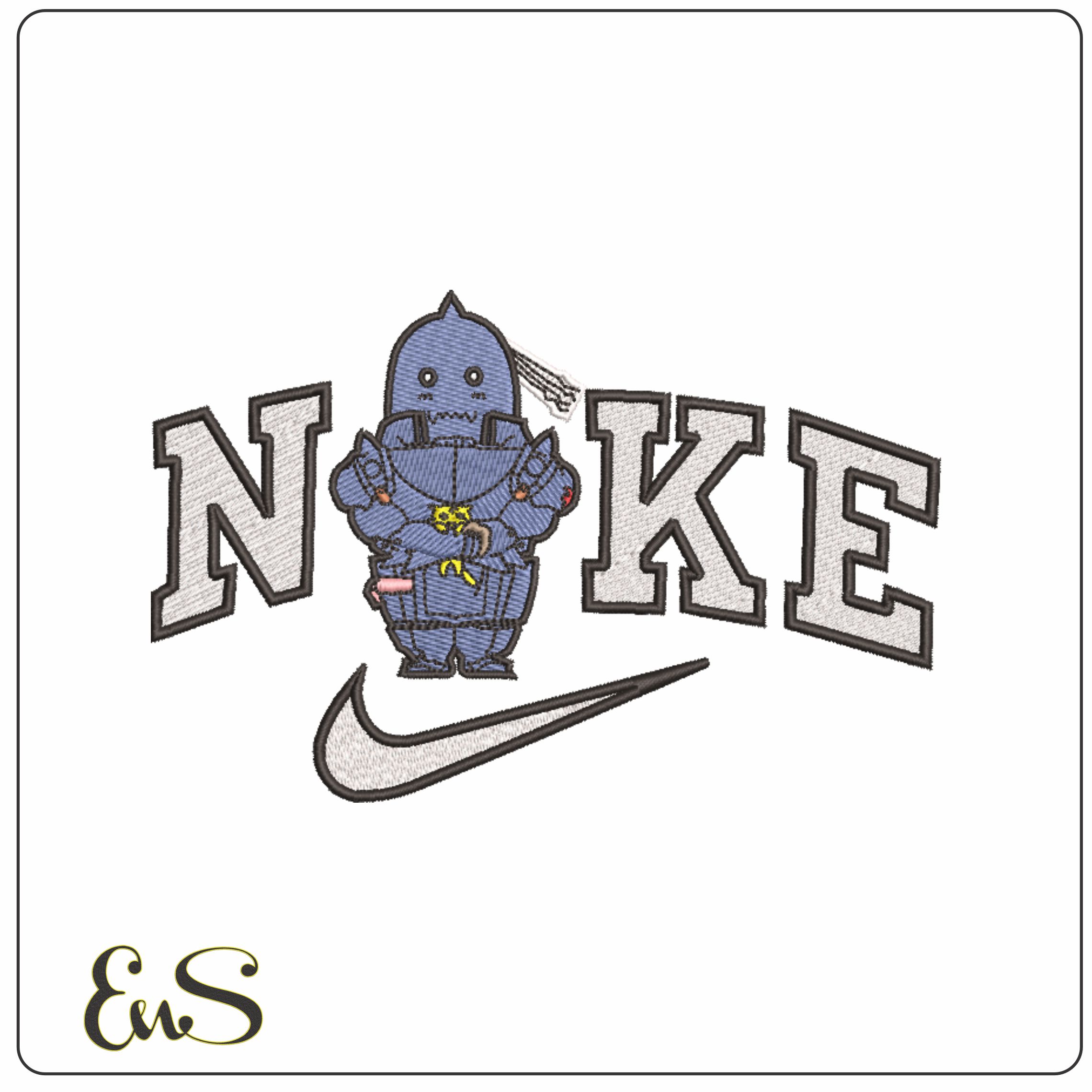 Nike Full Metal Alchemist - Anime-Elegant embroidery design file - instant download