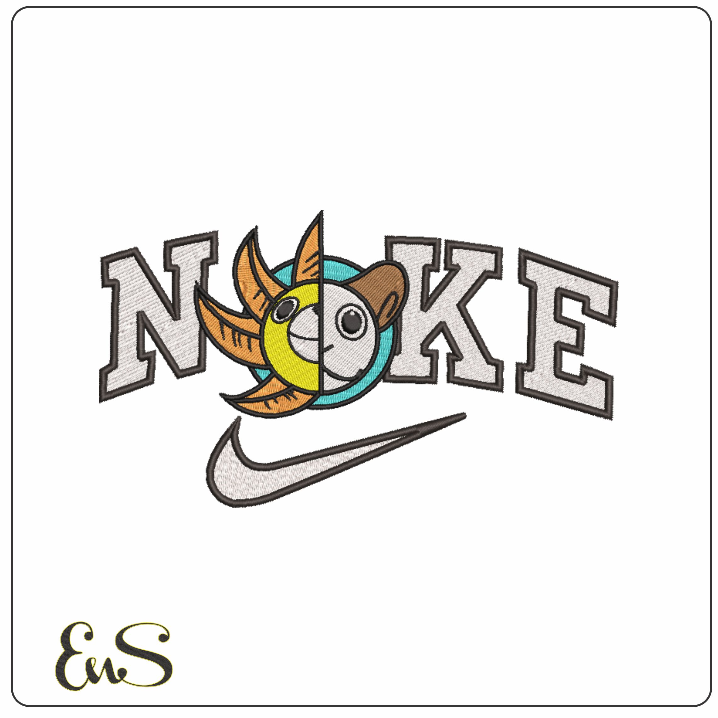 Nike Going Merry and Thousand Sunny - One Piece - Anime-Elegant embroidery design file - instant download