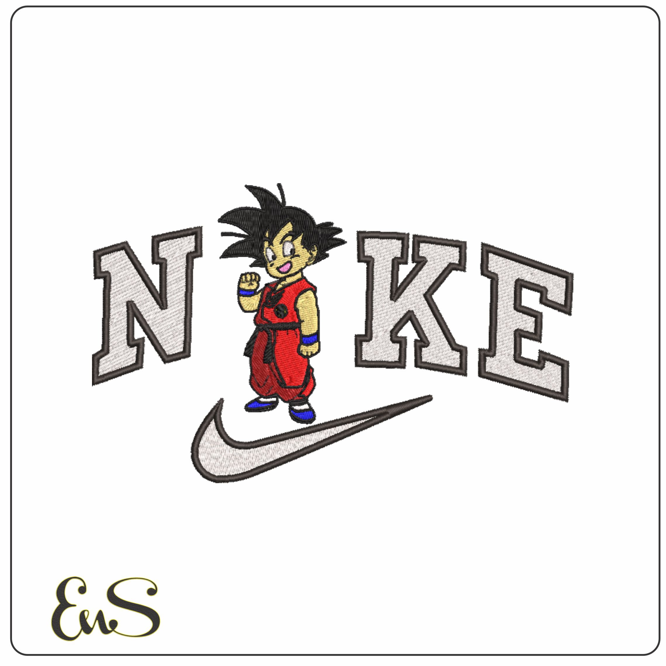 Nike Goku Chico - Dragon Ball - Anime-Elegant embroidery design file - instant download