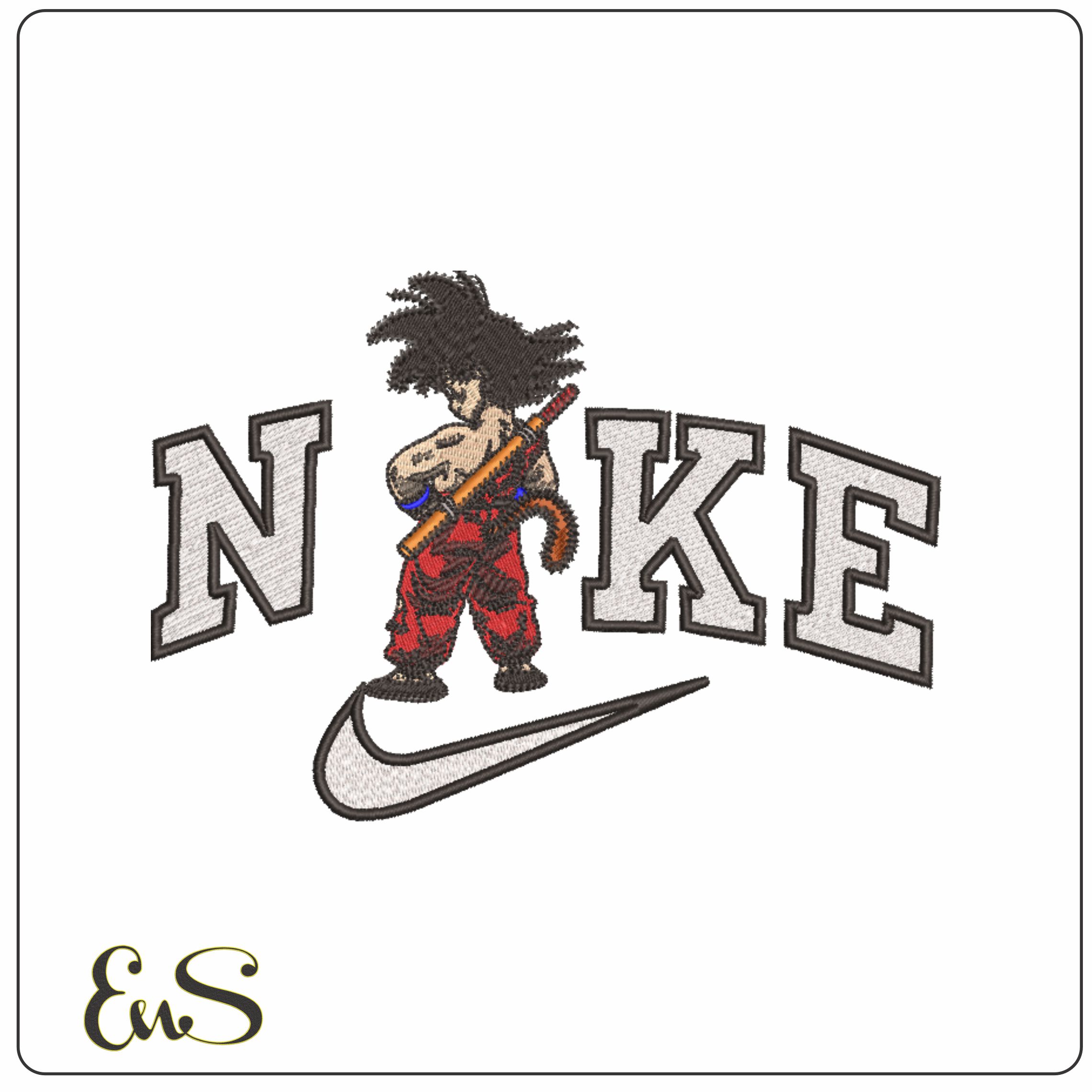 Nike Guko Posing from behind - Dragon Ball - Anime-Elegant embroidery design file - instant download