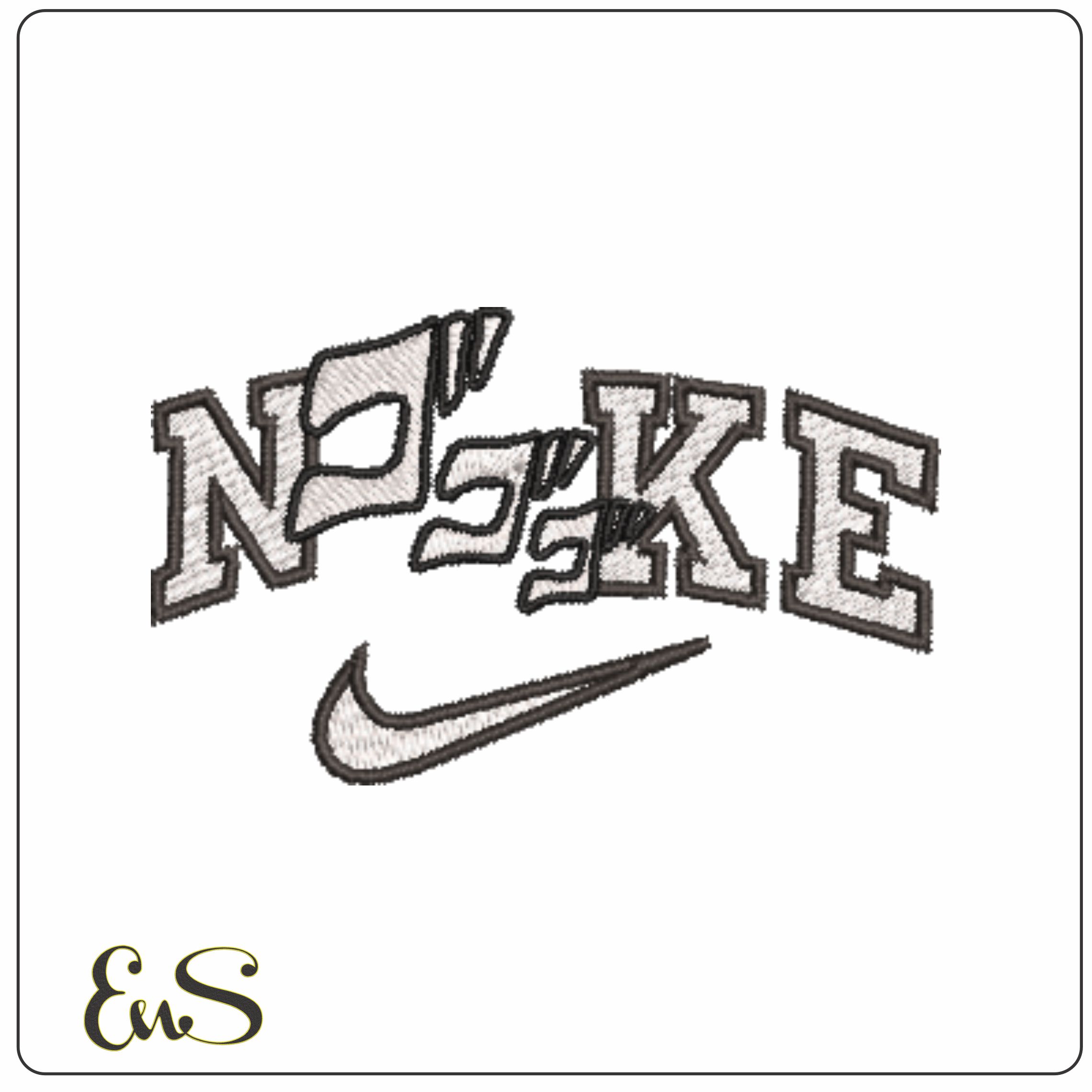 Nike J J J - JoJos Bizarre Adventure - Anime-Elegant embroidery design file - instant download