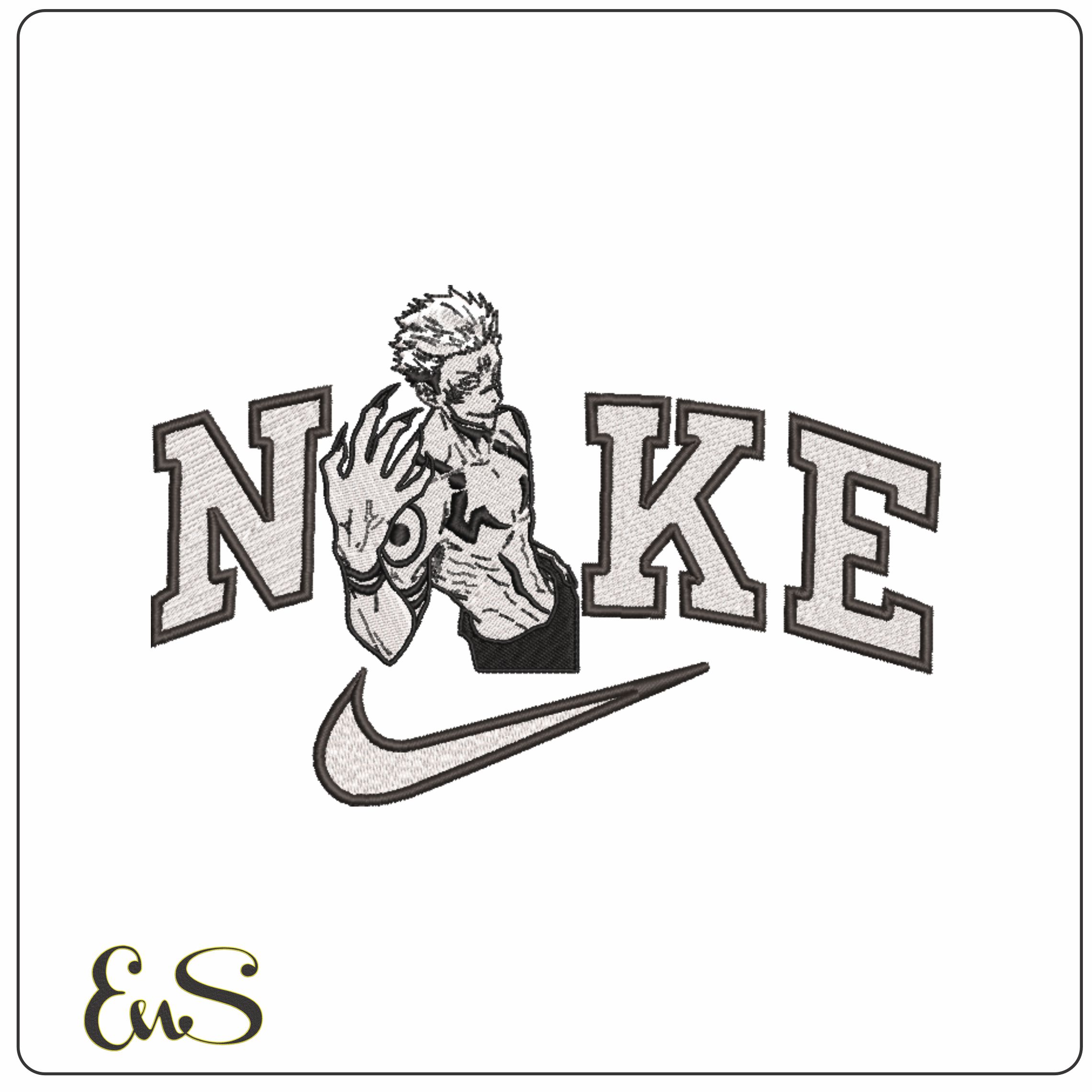 Nike Ryomen Sukuna - Jujutsu Kaisen - Anime-Elegant embroidery design file - instant download