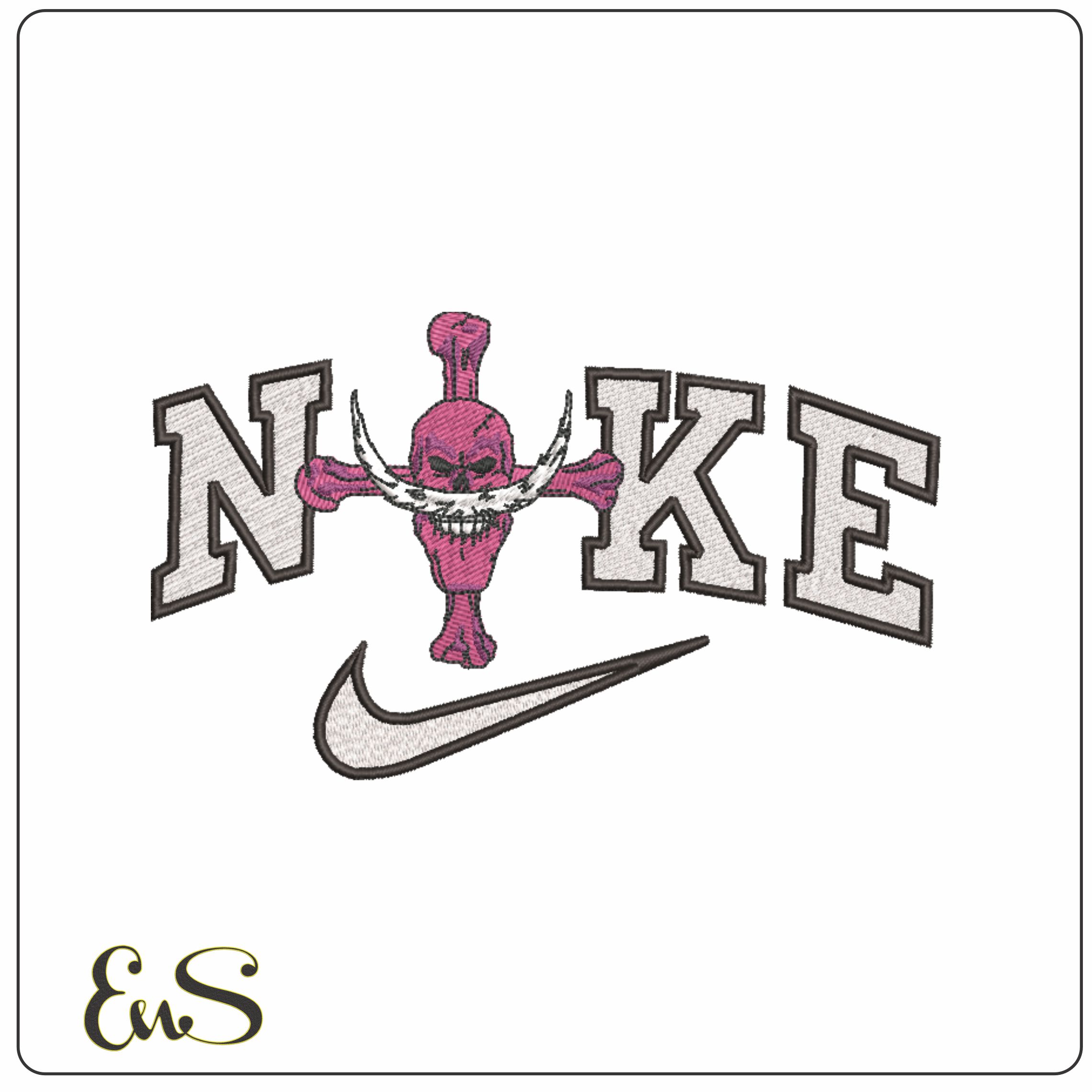 Nike Whitebeard Pirates Flag - One Piece - Anime-Elegant embroidery design file - instant download