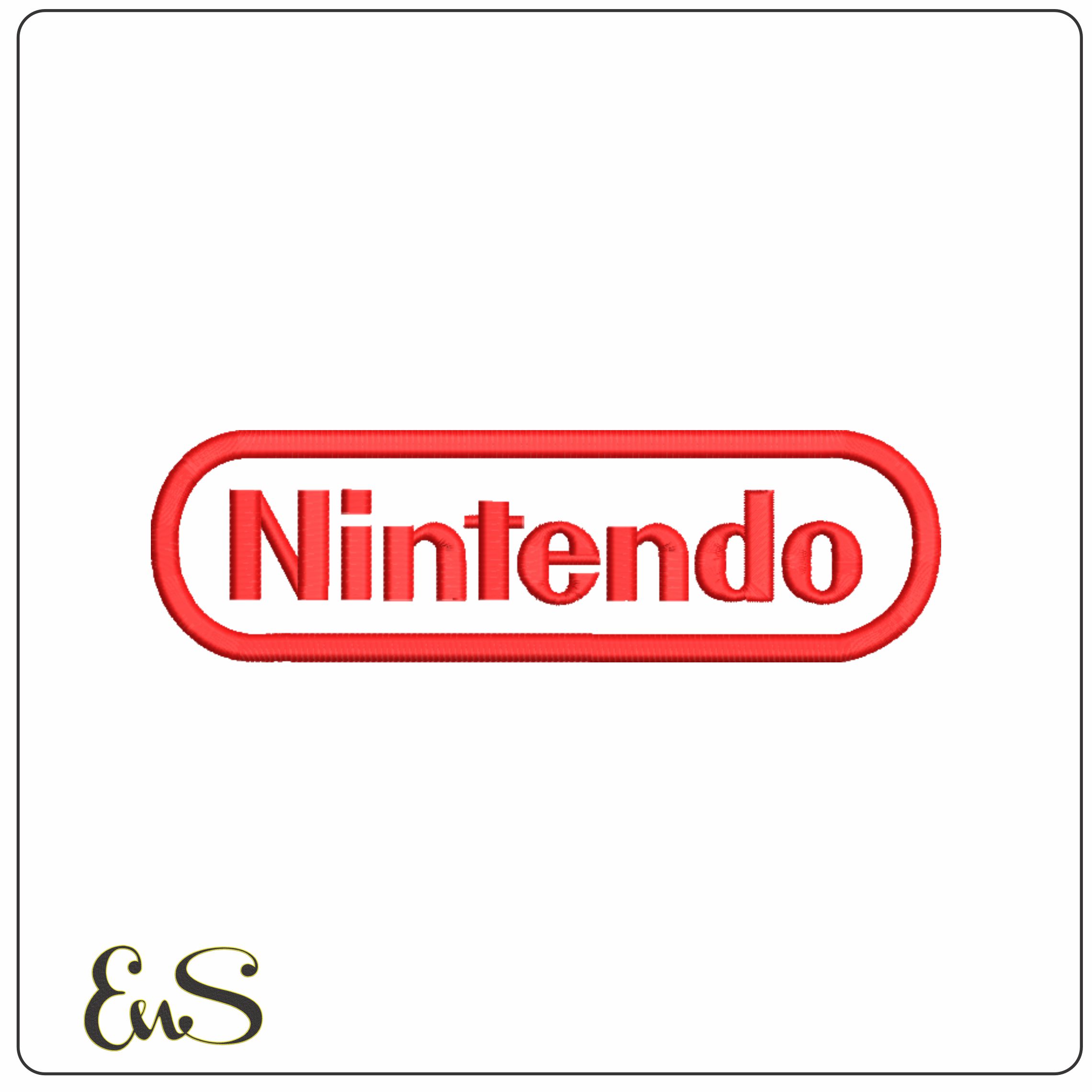 Nintendo-Elegant embroidery design file - instant download