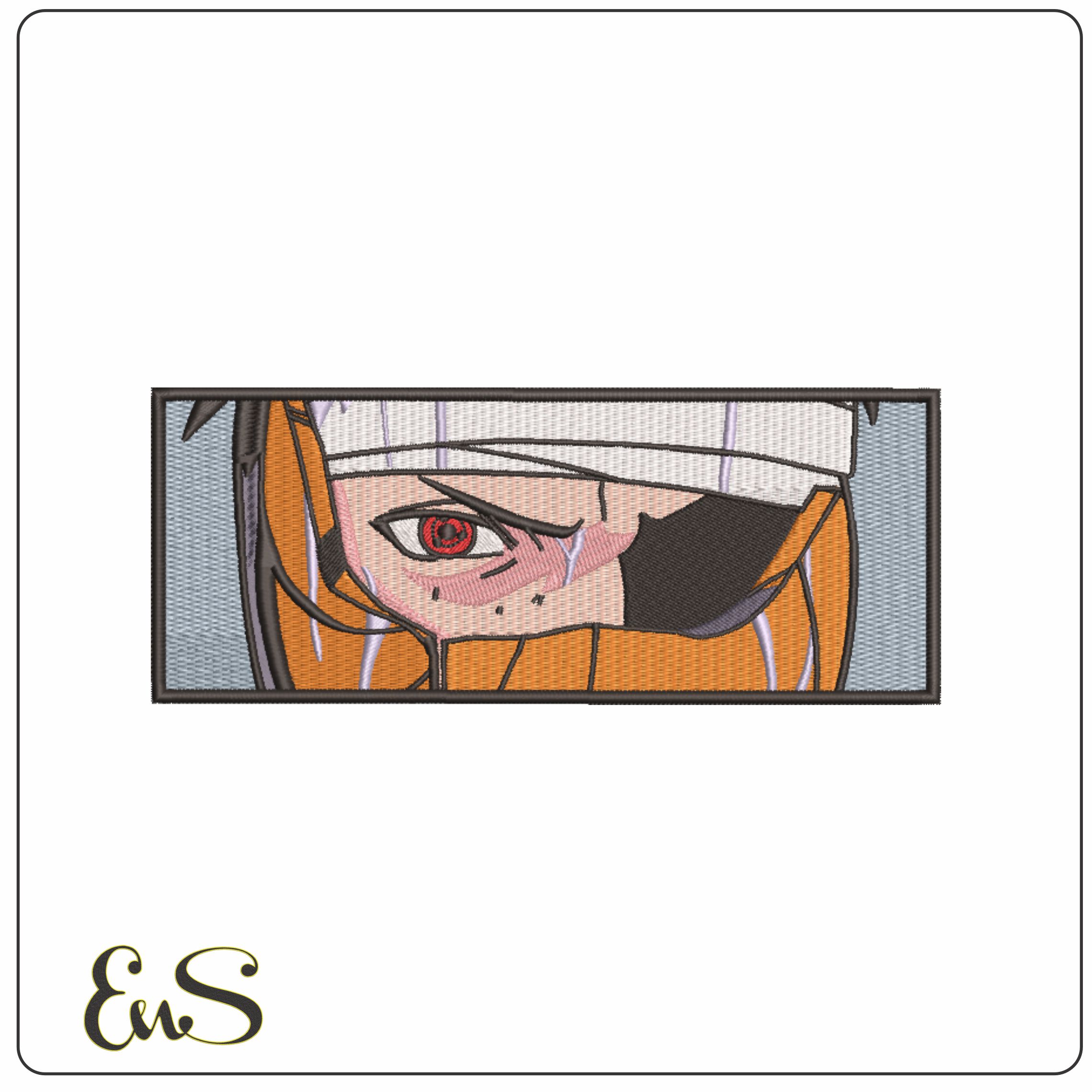 Obito Uchiha Eye - Naruto - Anime-Elegant embroidery design file - instant download