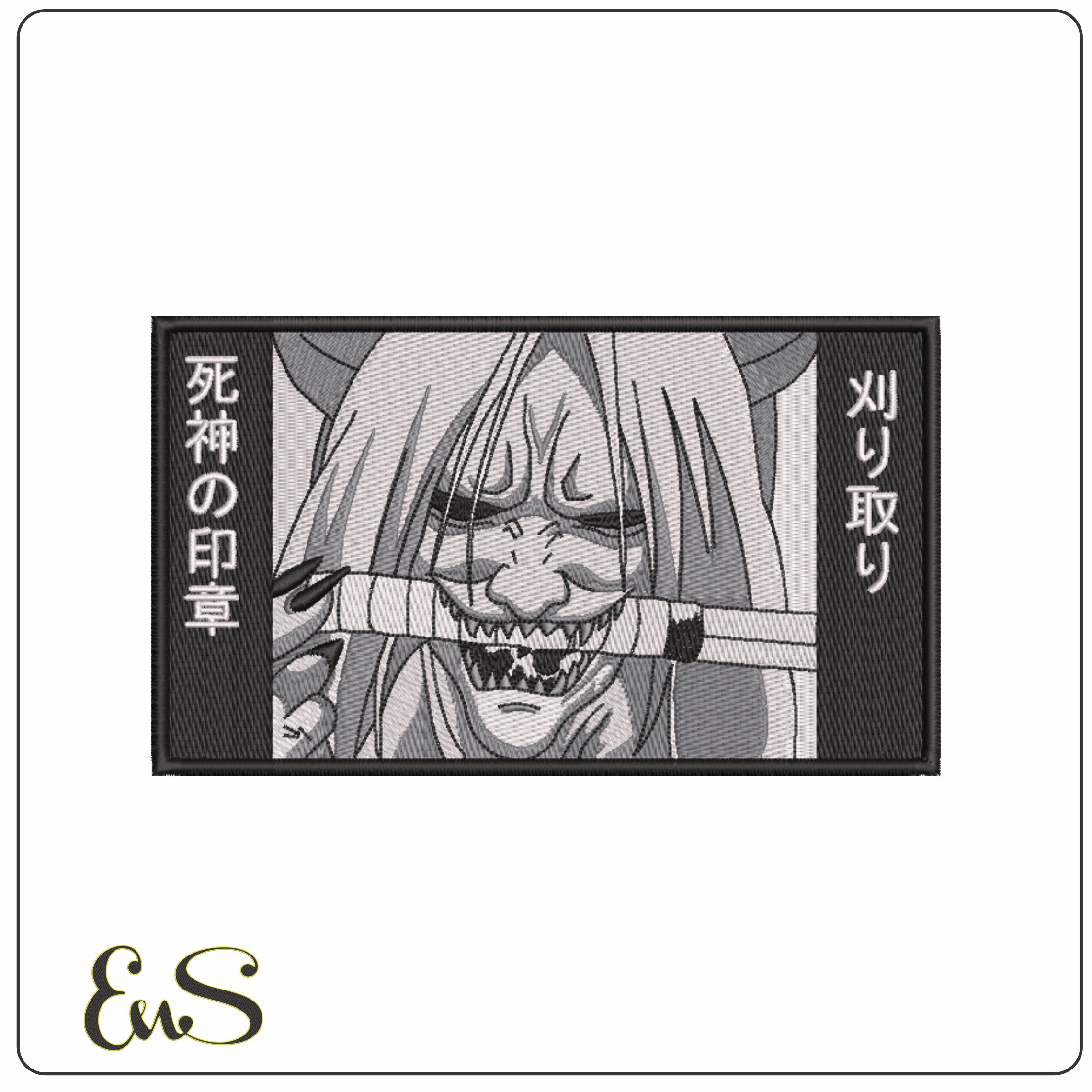 Reaper Deat Seal Shiki Fujin - Naruto - Anime-Elegant embroidery design file - instant download