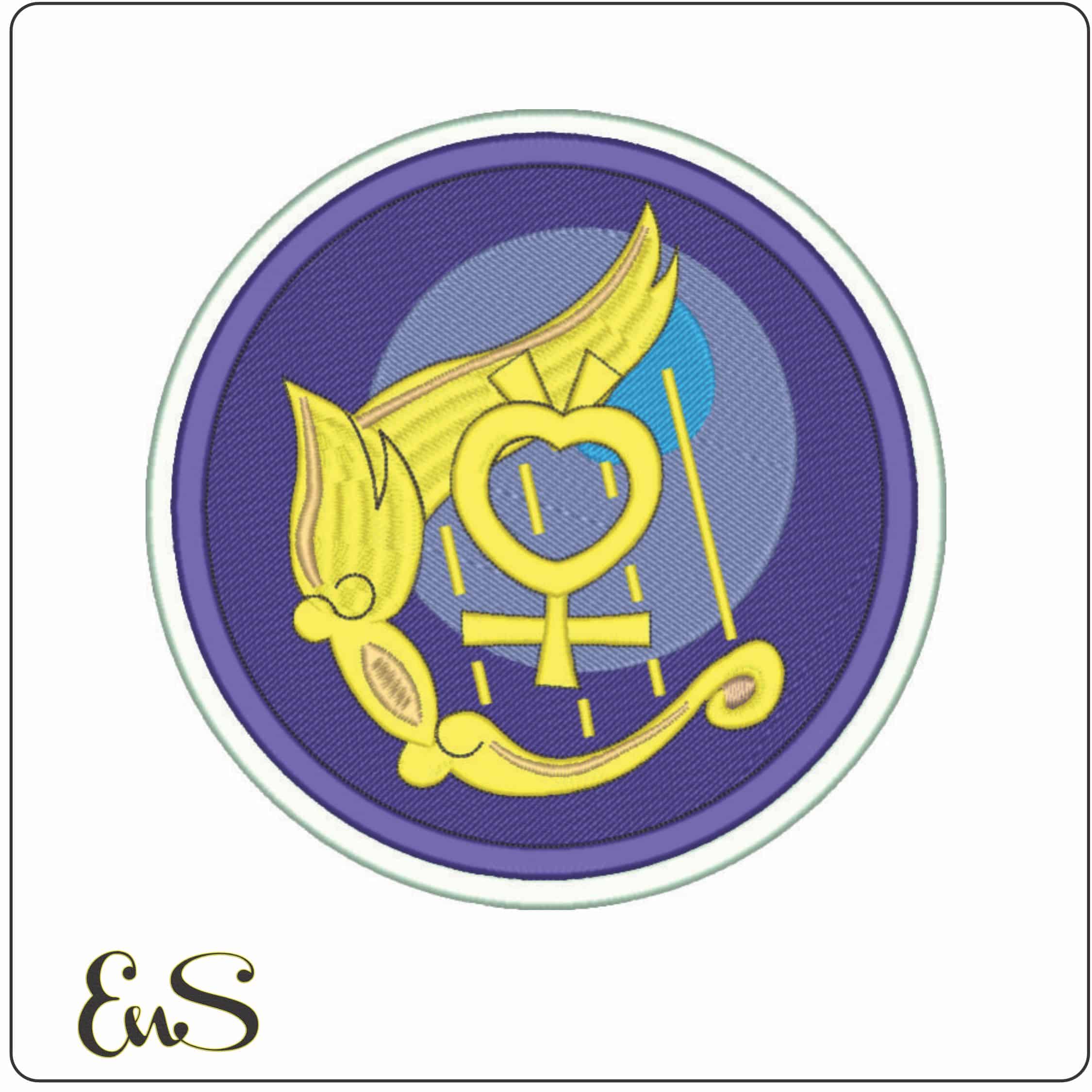 Sailor Mercury Symbol - Sailor Moon - Anime-Elegant embroidery design file - instant download