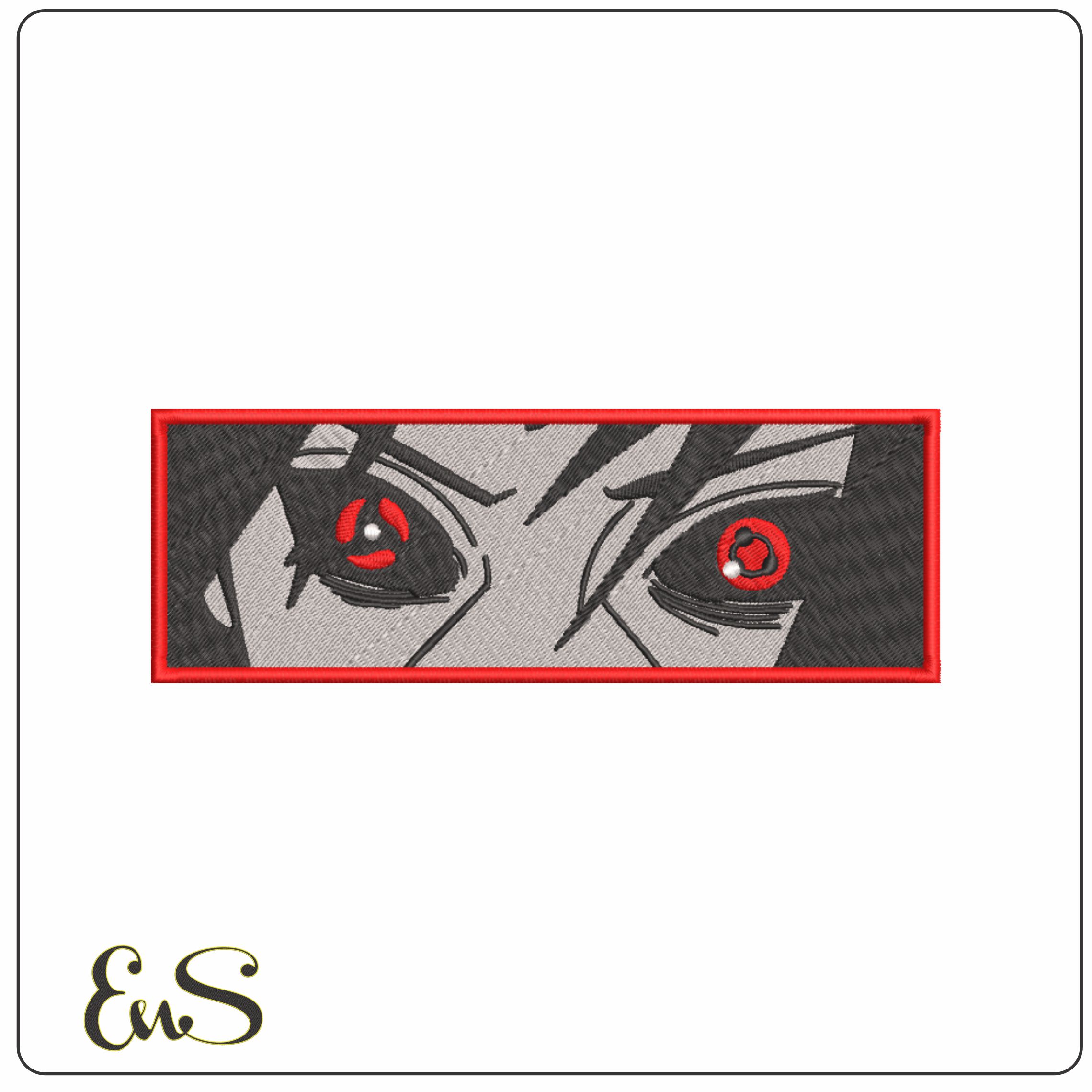 Sharingan Jutsu Uchiha eyes - Naruto - Anime-Elegant embroidery design file - instant download
