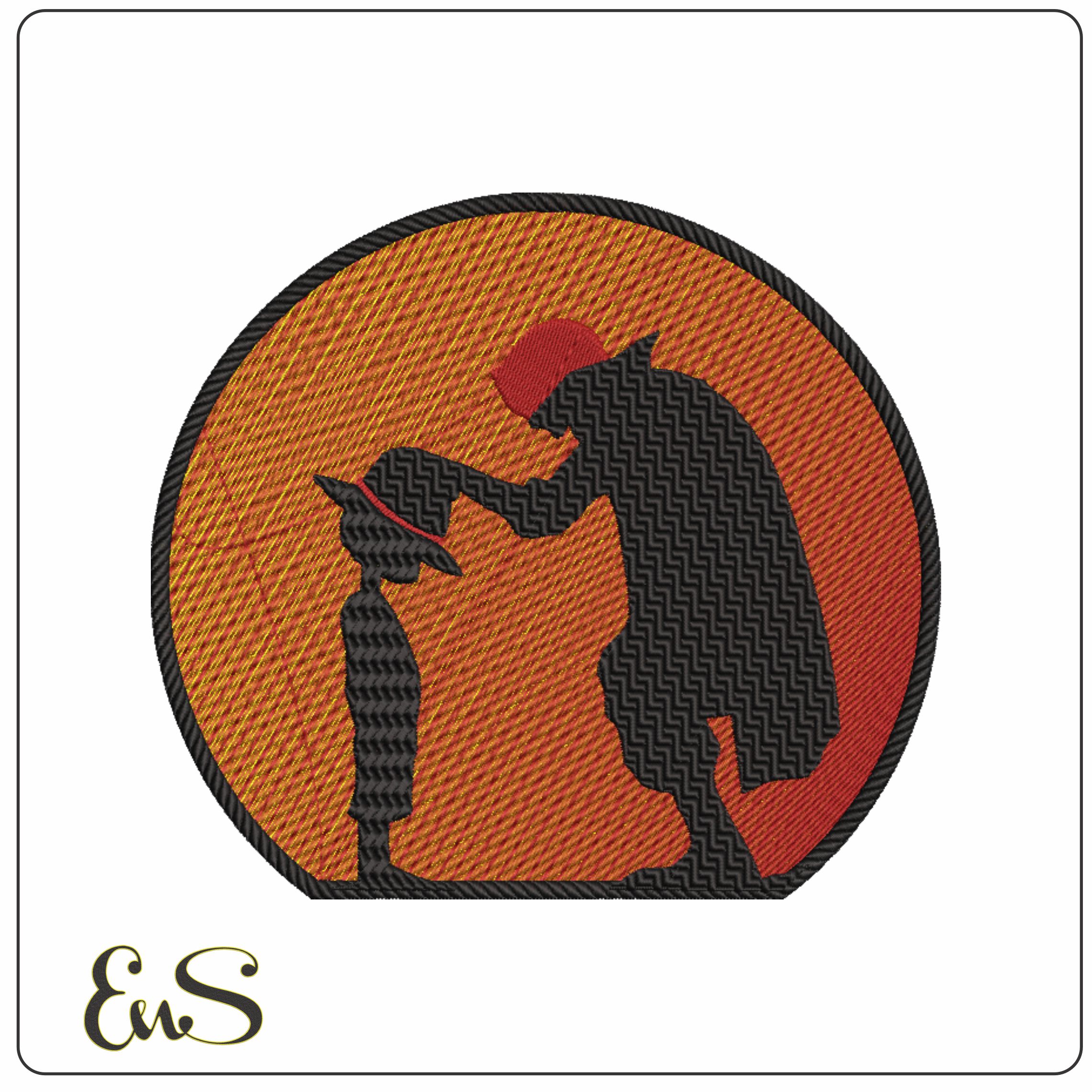Silhouette Shanks and Monkey D Luffy - Anime-Elegant embroidery design file - instant download