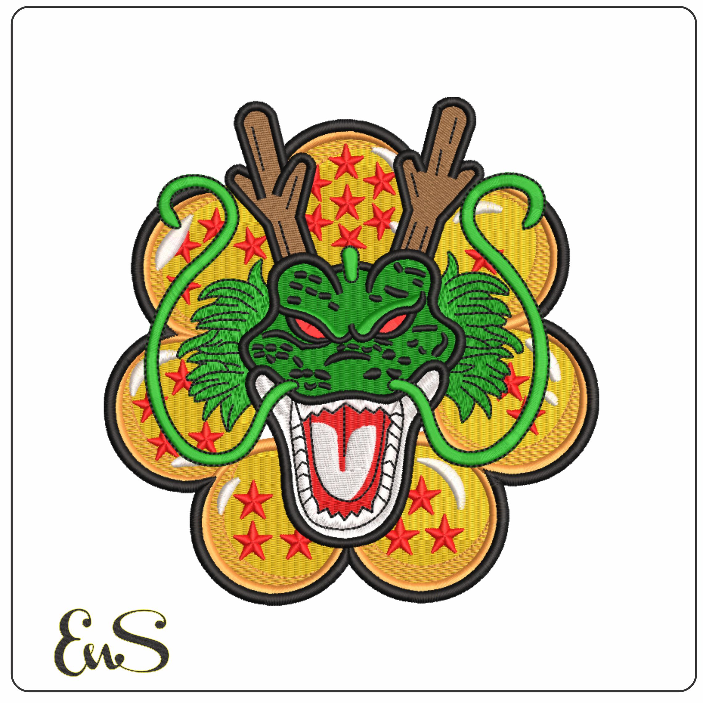 The Eternal Dragon - Dragon Ball - Anime-Elegant embroidery design file - instant download