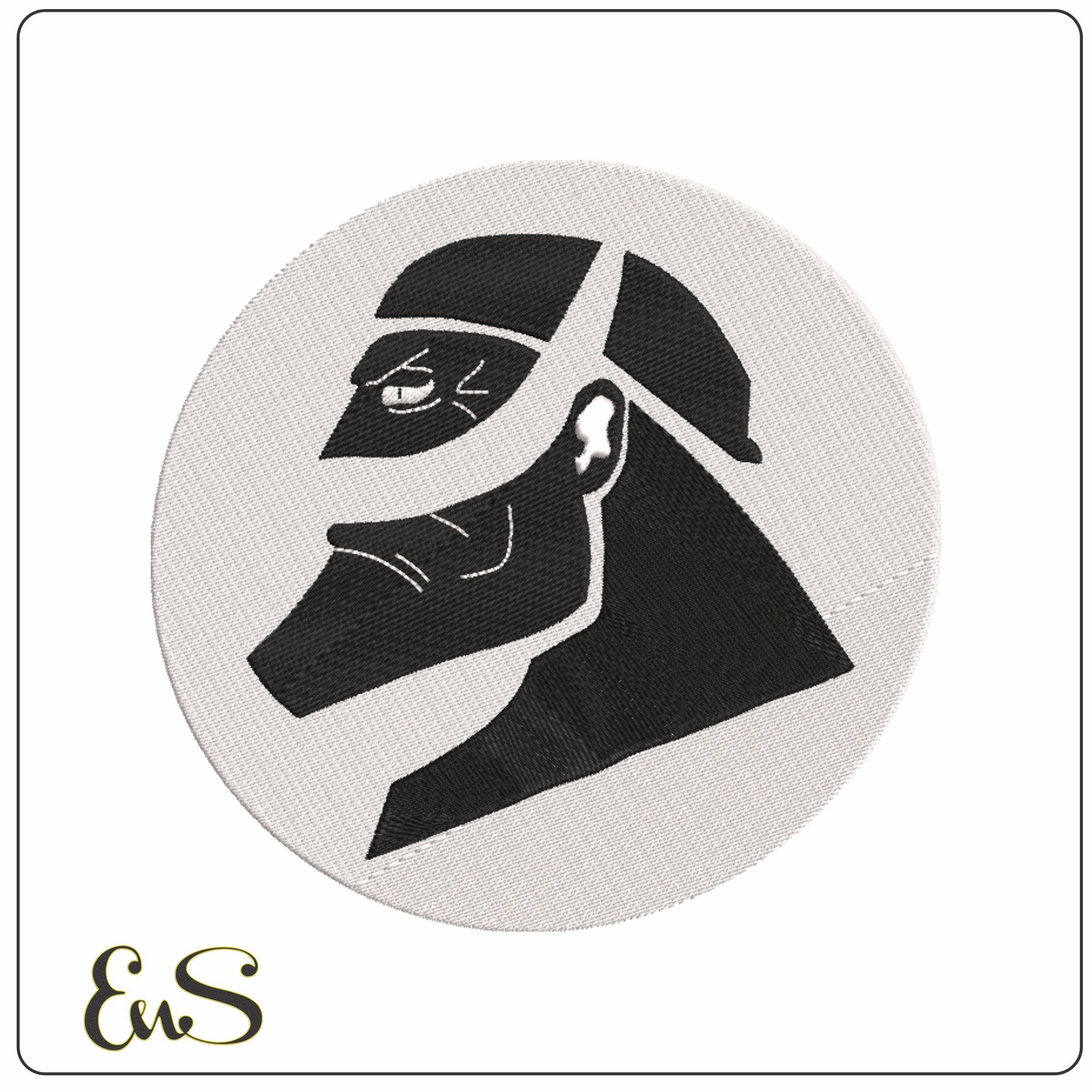 Whitebeard Pirates Jolly Roger - One Piece - Anime-Elegant embroidery design file - instant download